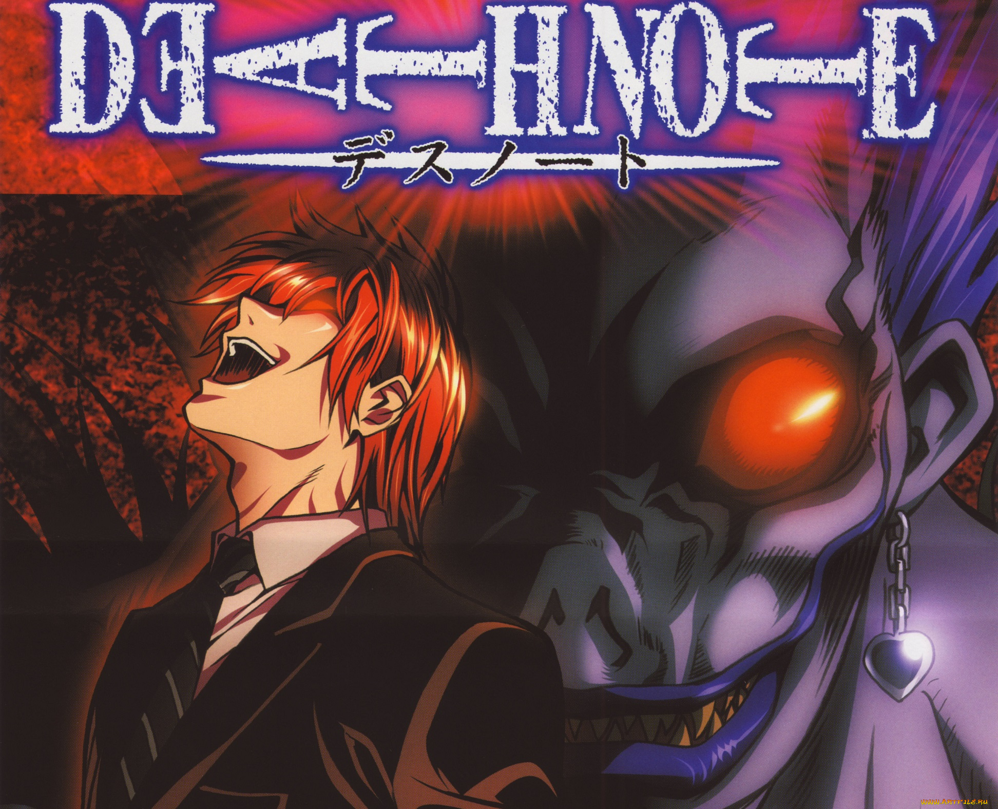 аниме, death, note, лайт