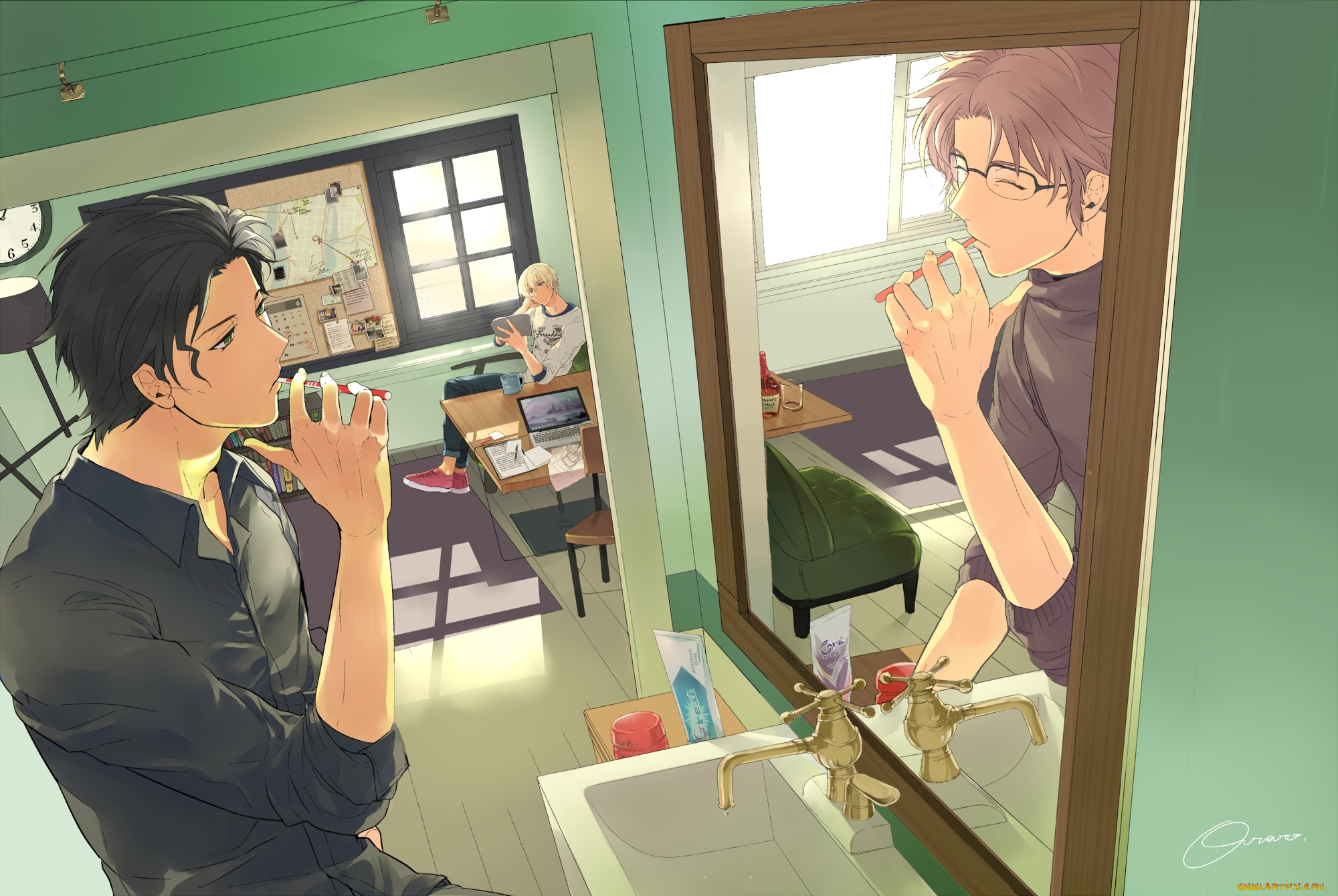 аниме, detective, conan, , magic, kaito, персонажи