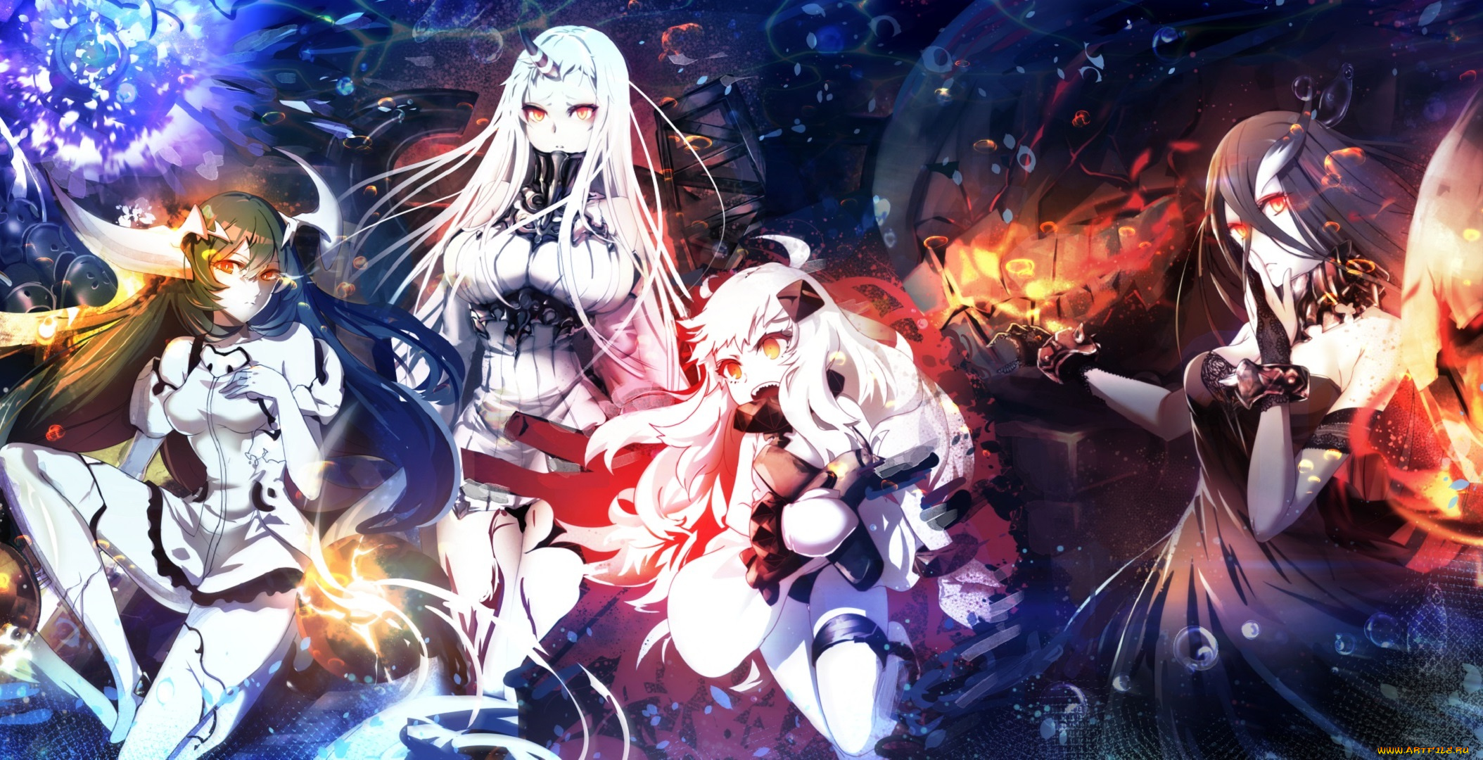 аниме, kantai, collection, девушки