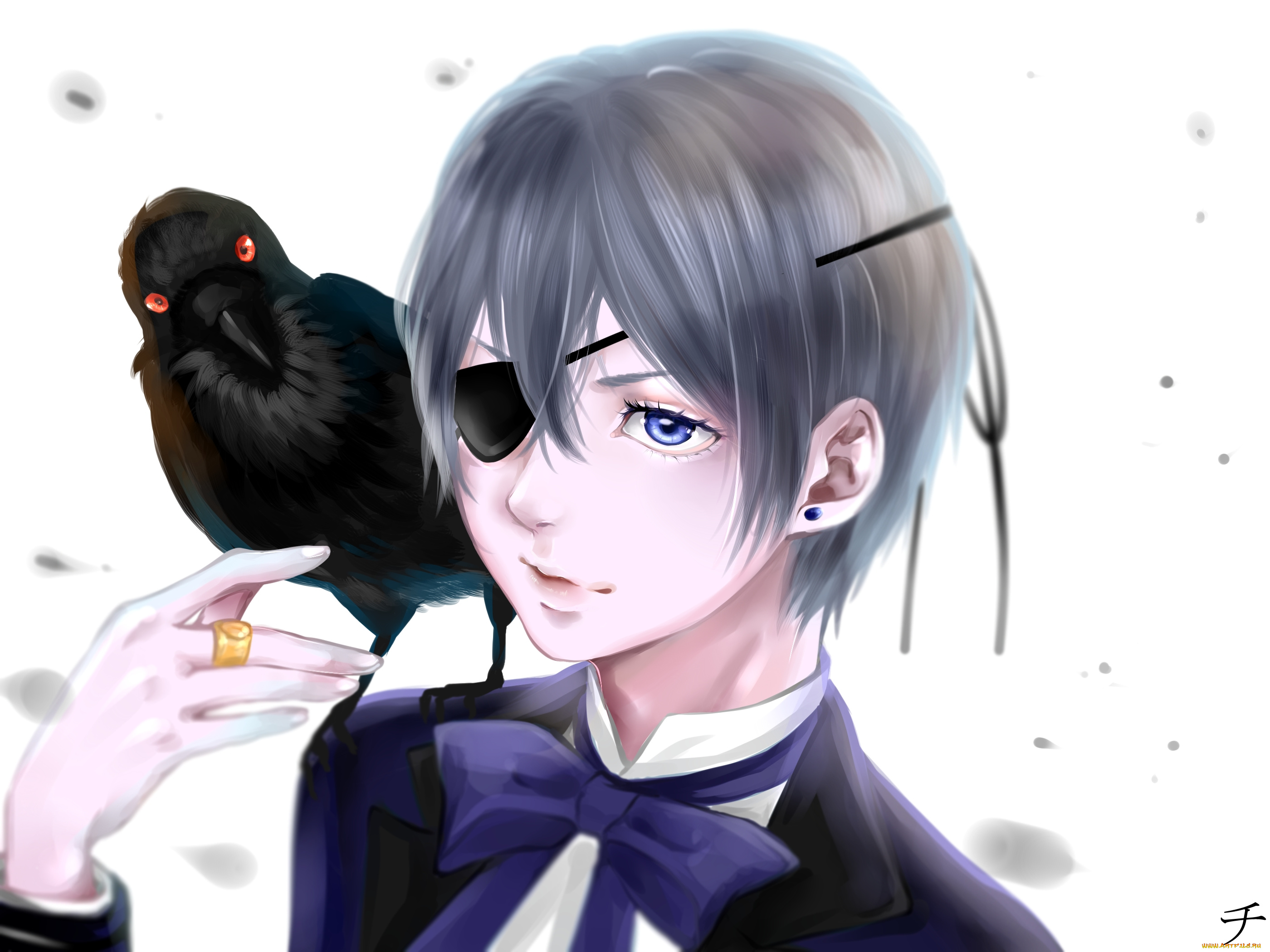 аниме, kuroshitsuji, ciel, phantomhive