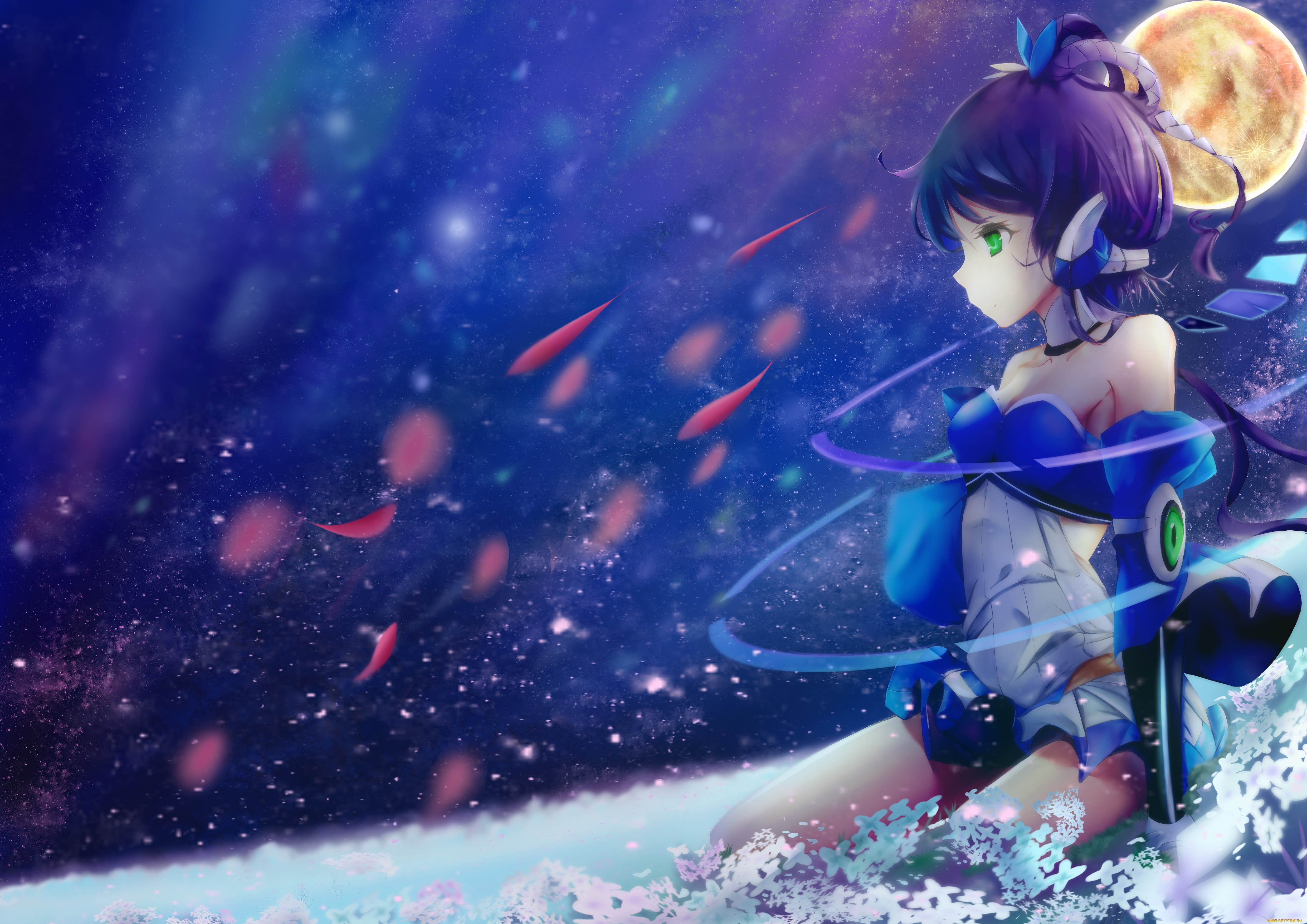 аниме, vocaloid, luo, tianyi