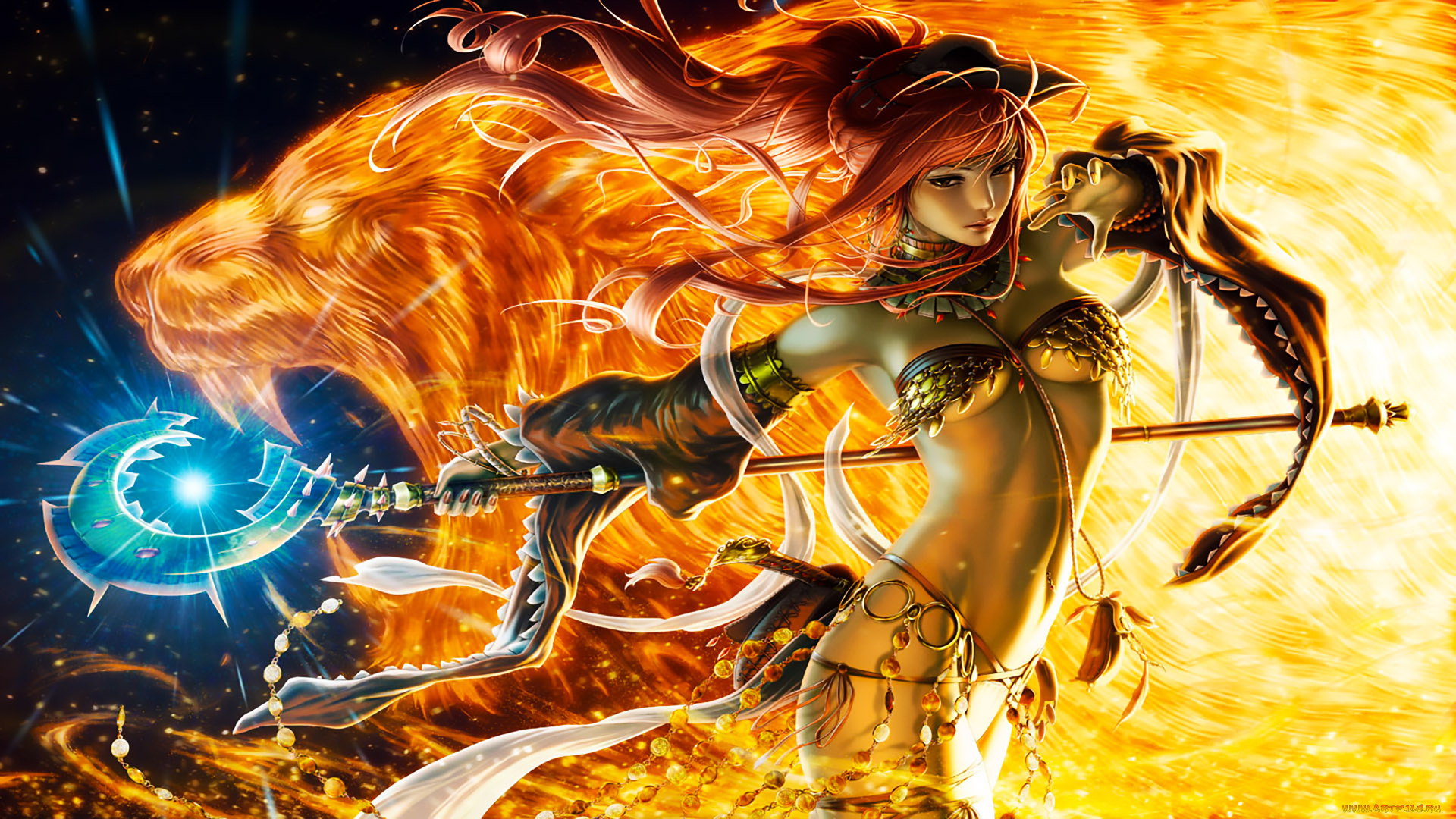 3д, графика, фантазия, , fantasy, девушка, фон, взгляд