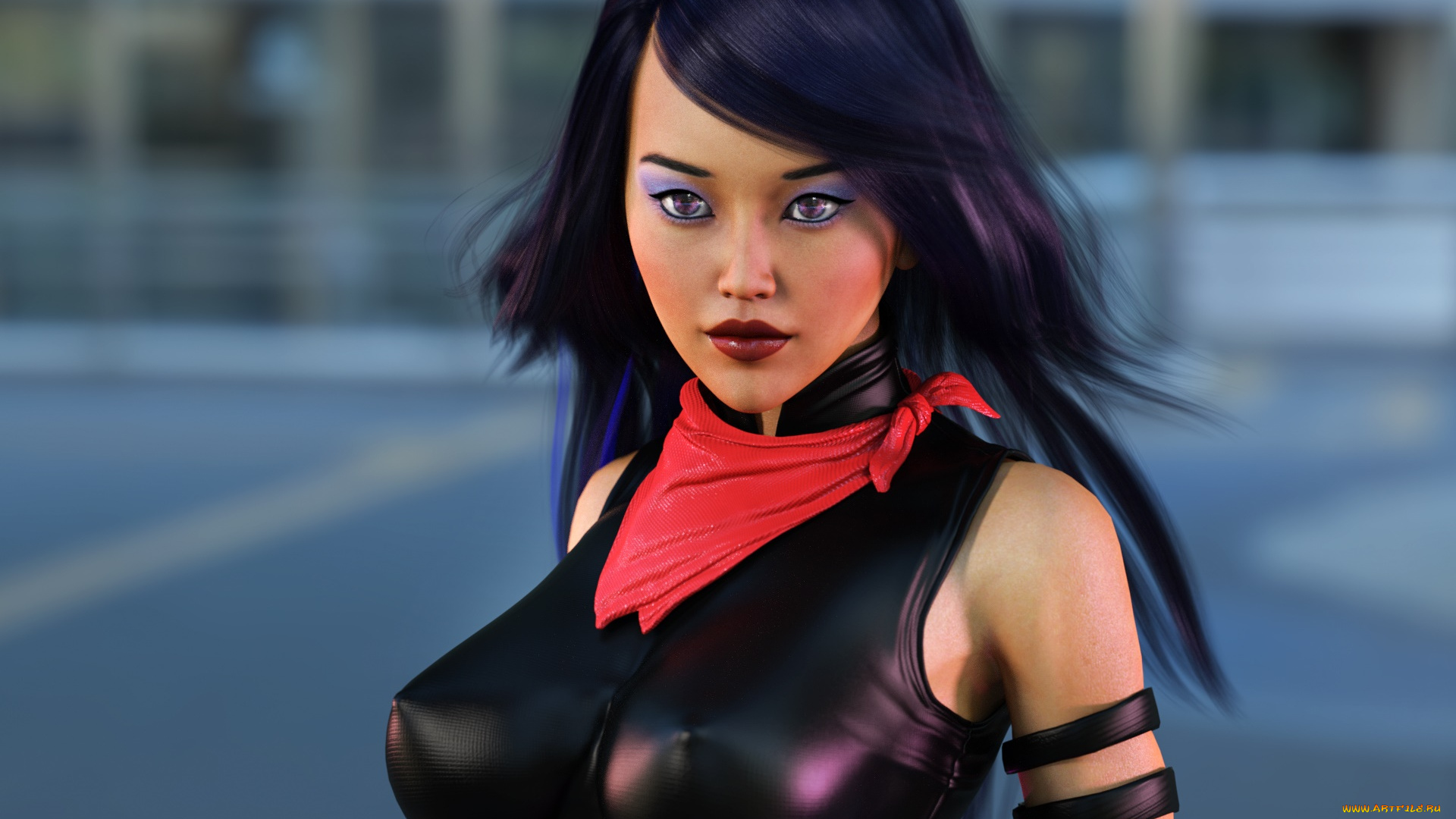 3д, графика, люди, , people, девушка, взгляд, фон