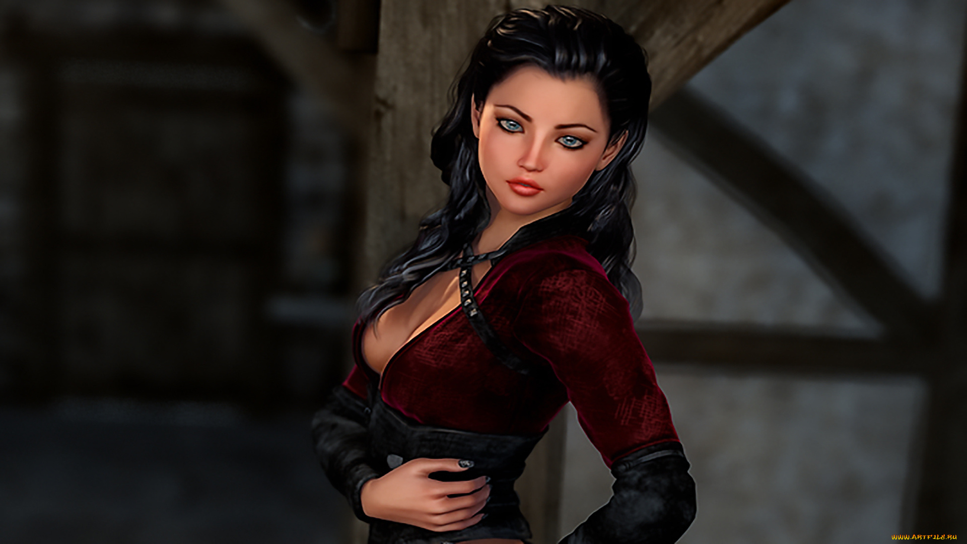 3д, графика, люди, , people, фон, девушка, взгляд