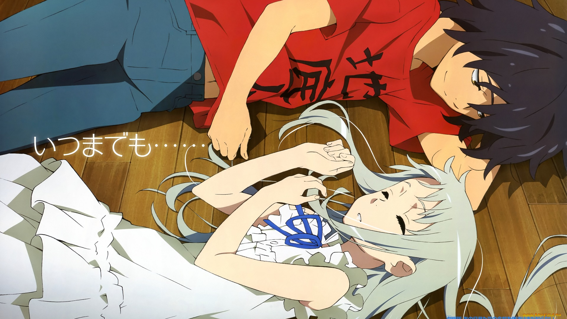 аниме, anohana, невиданный, цветок