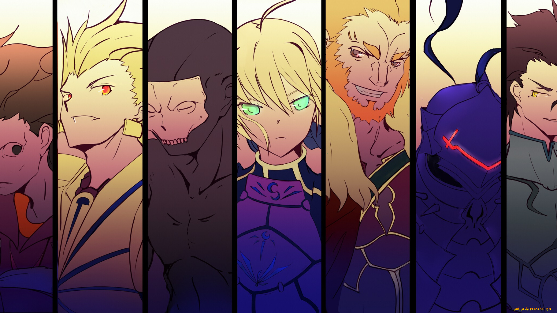 аниме, fate, zero, судьба, начало