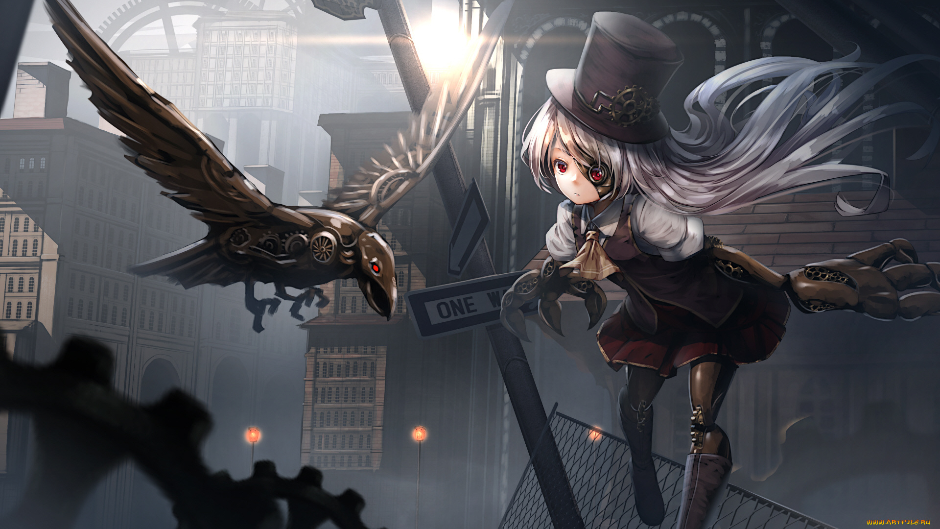 аниме, оружие, , техника, , технологии, девушка