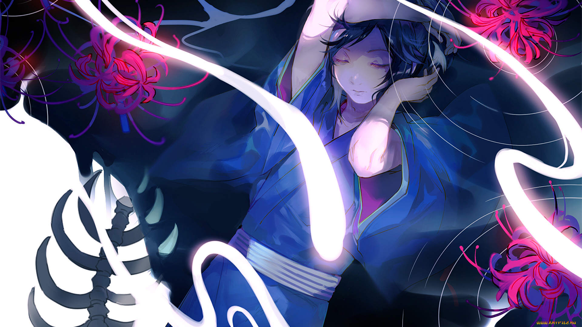 аниме, touken, ranbu, танец, мечей