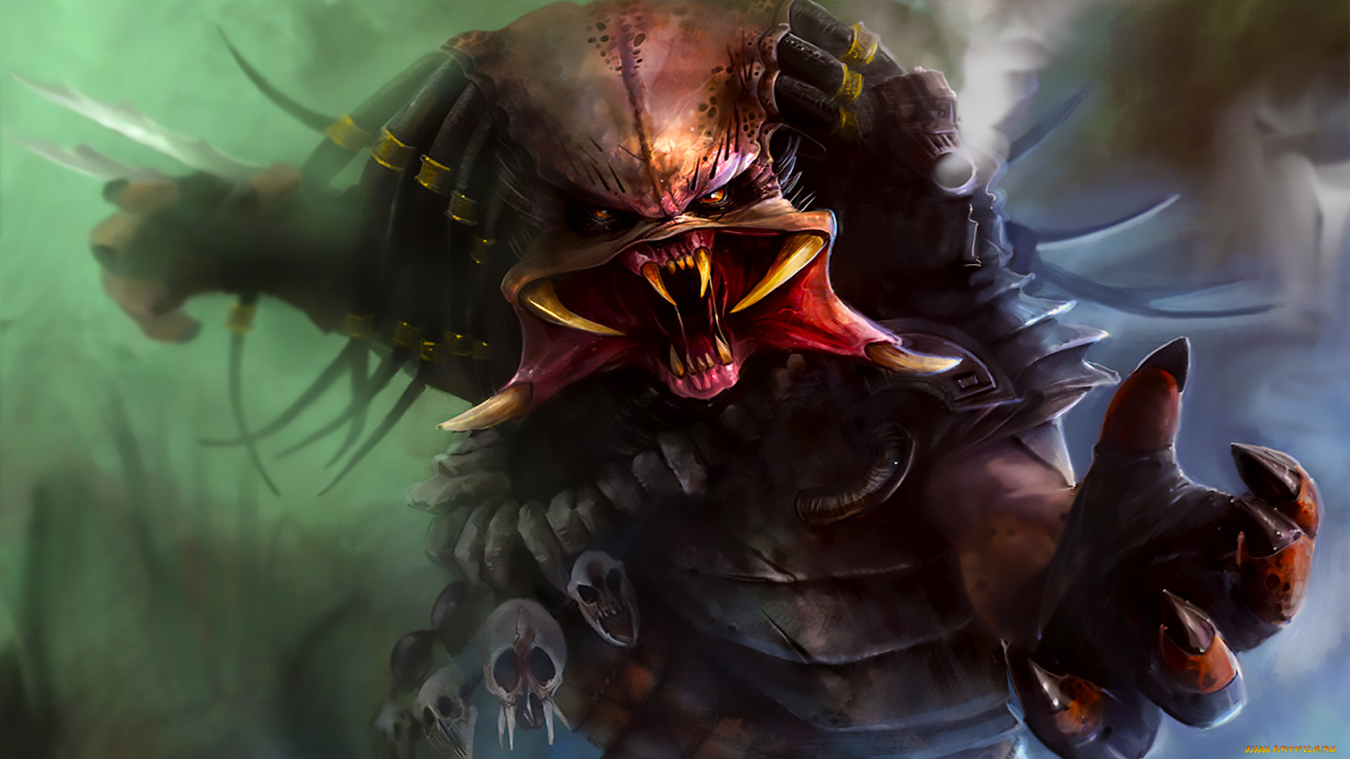 фэнтези, ангелы, хищник, когти, клыки