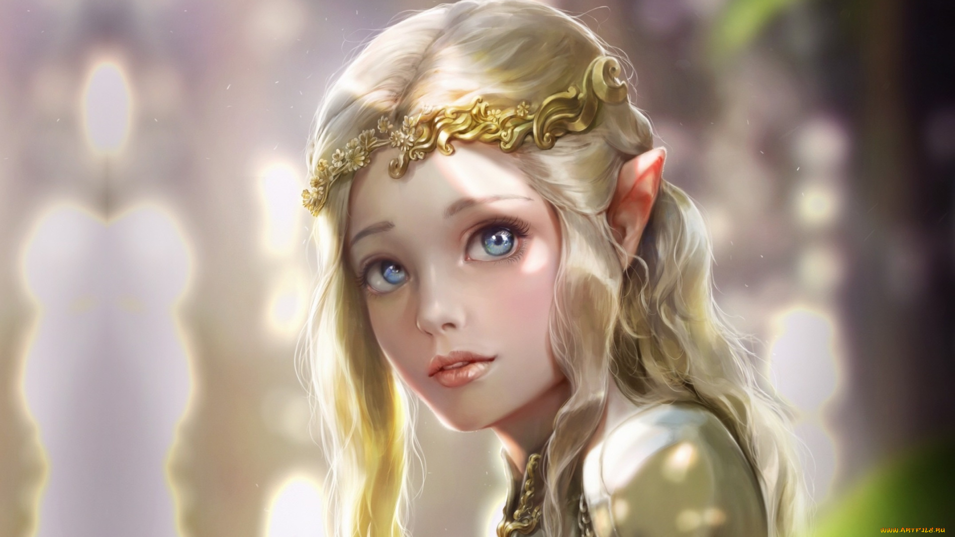 фэнтези, эльфы, elven, princess, bluish, salt, арт, принцесса, девушка, эльфийка, эльф