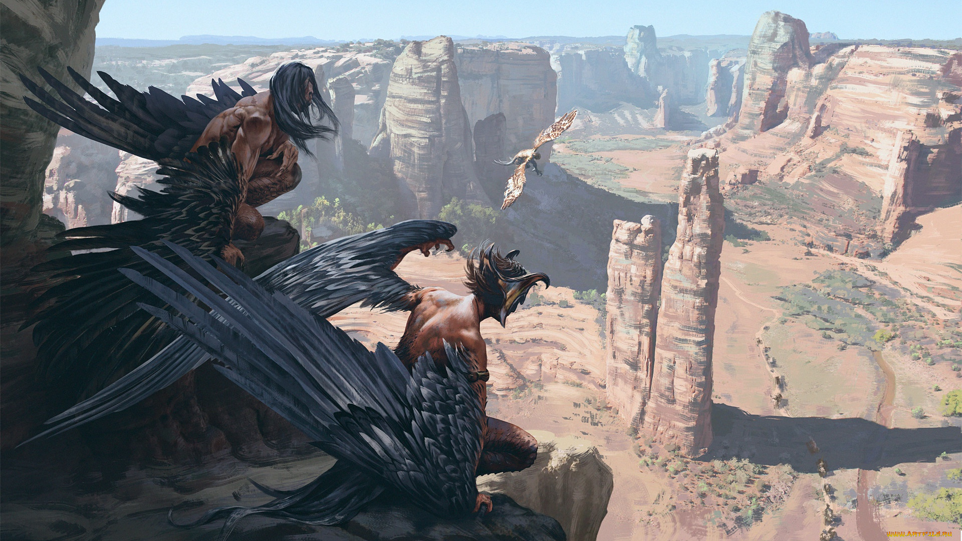 фэнтези, существа, горы