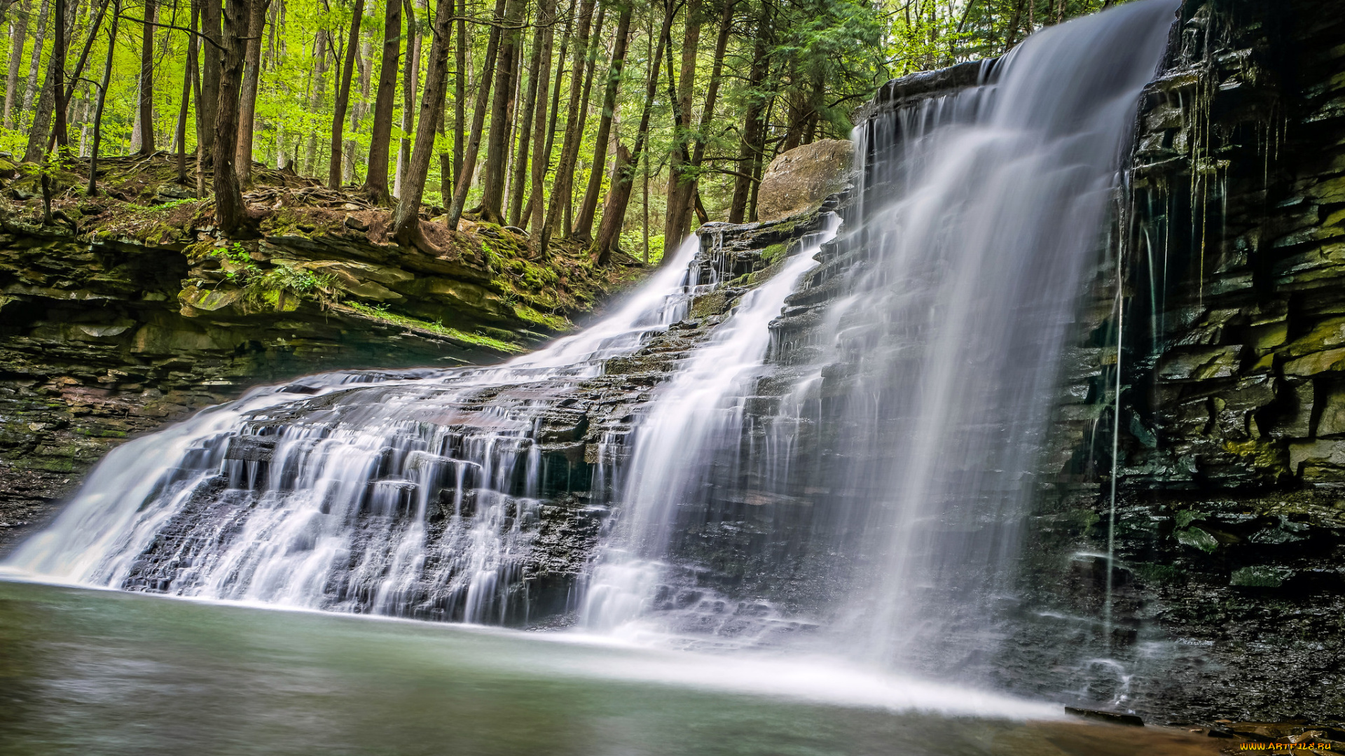 природа, водопады, водопад