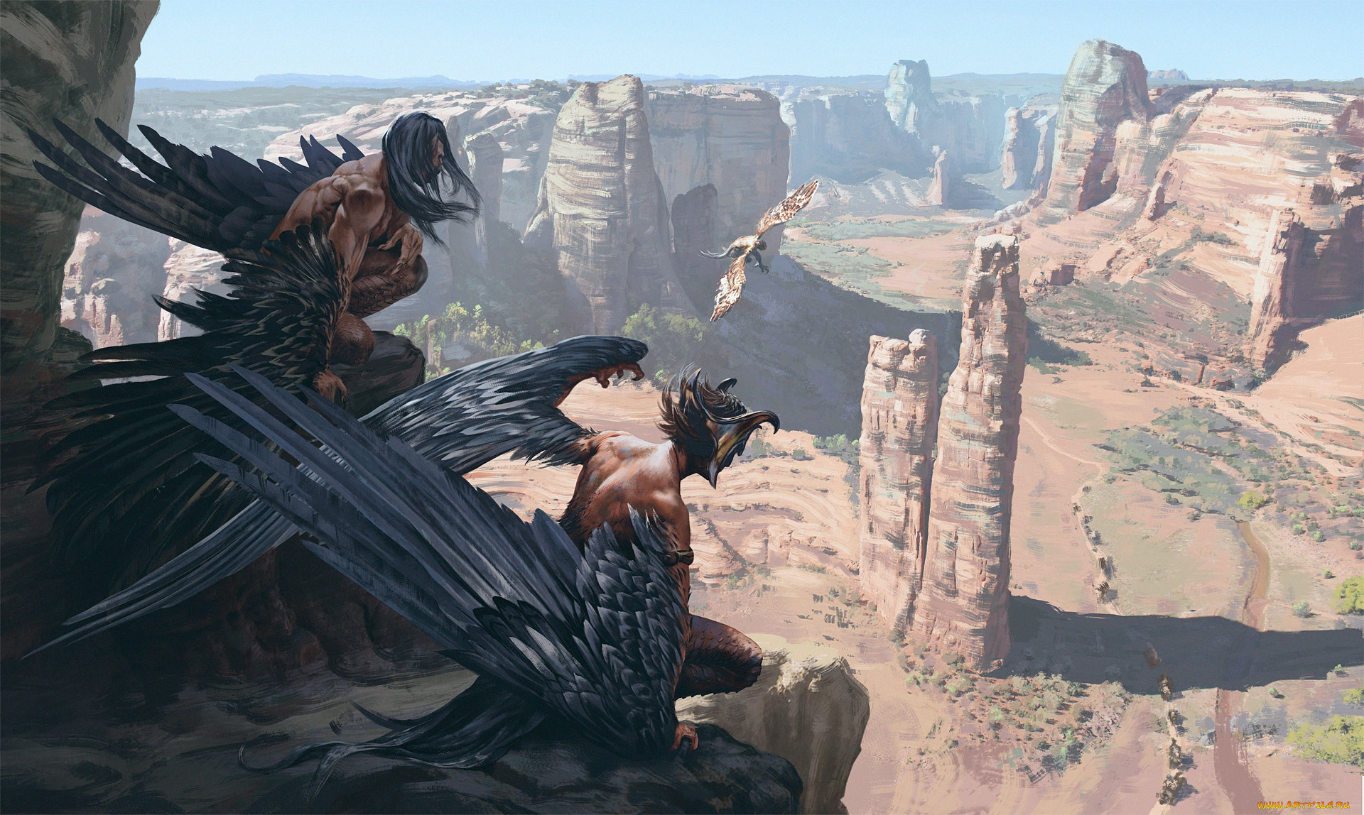 фэнтези, существа, горы