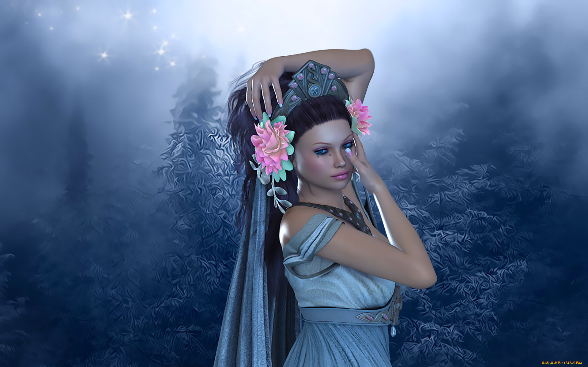 3д, графика, люди, , people, взгляд, фон, девушка