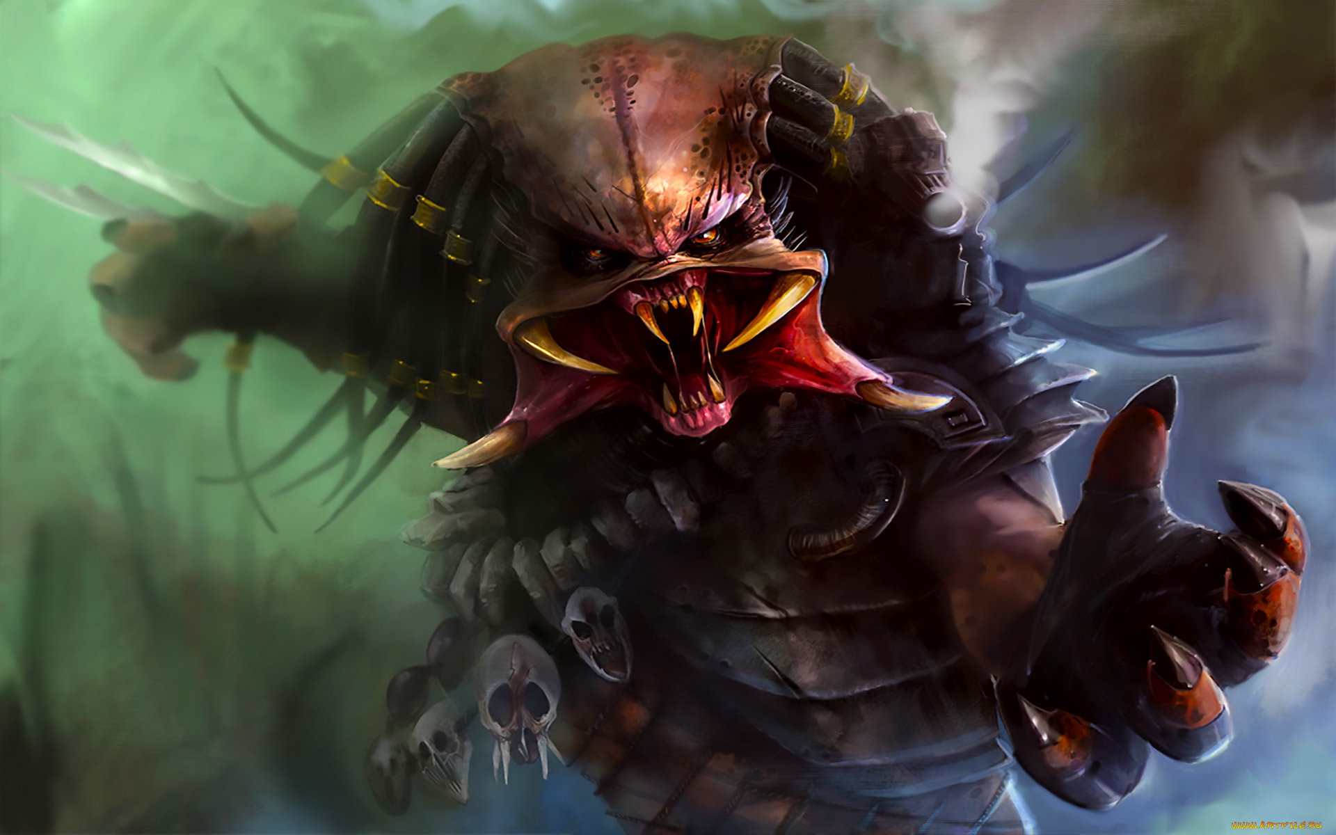 фэнтези, ангелы, хищник, когти, клыки