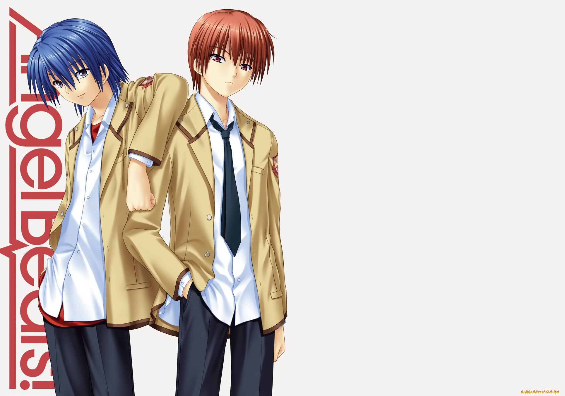 аниме, angel, beats, angel, beats