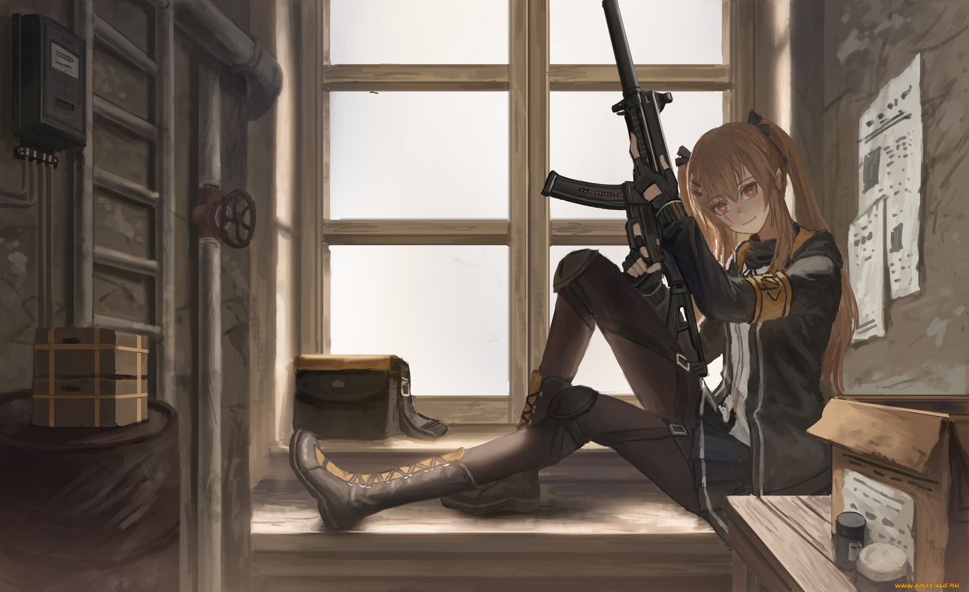 аниме, girls, frontline, girls, frontline