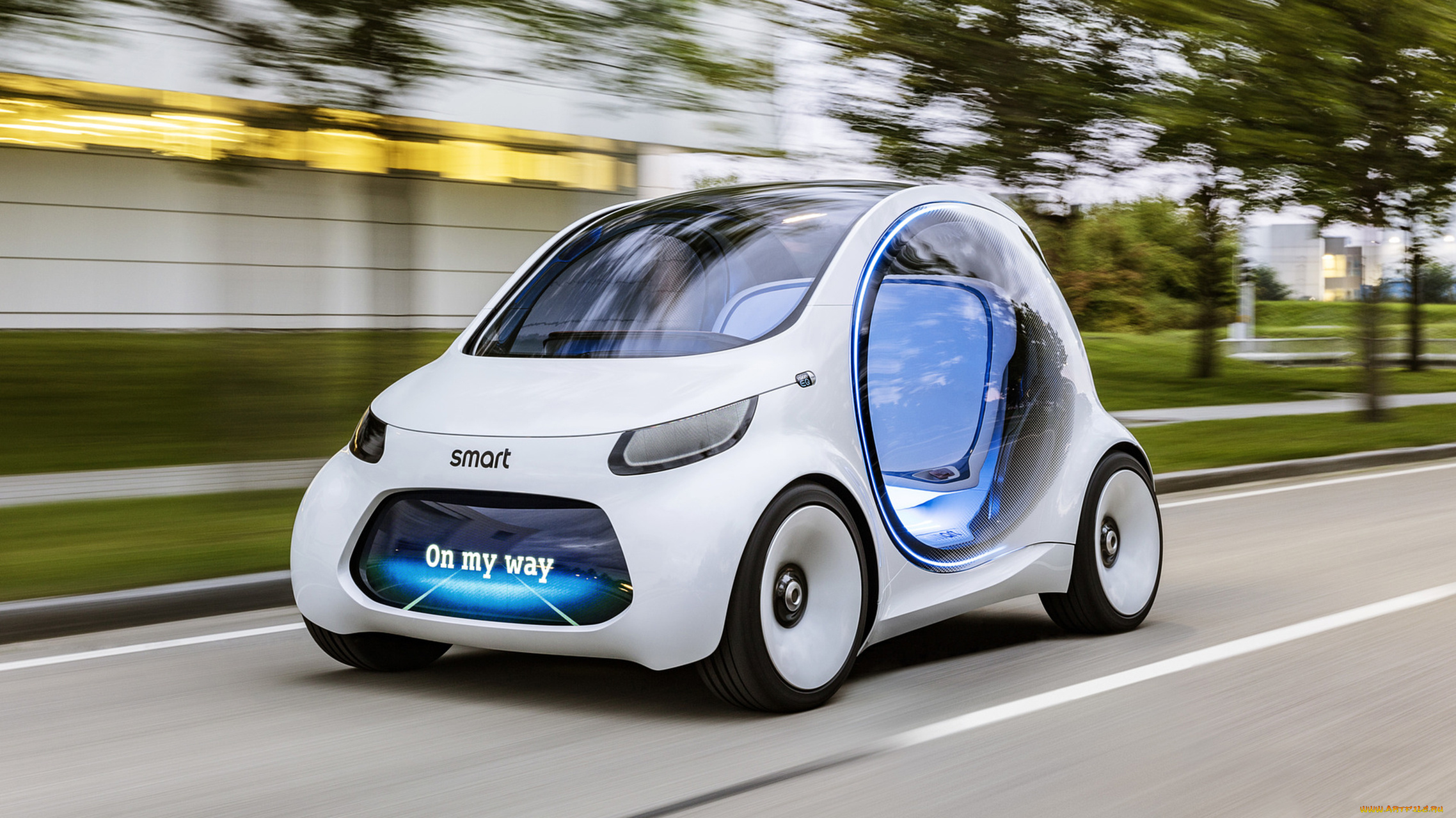 smart, fortwo, vision, eq, concept, 2017, автомобили, smart, fortwo, concept, 2017, eq, vision