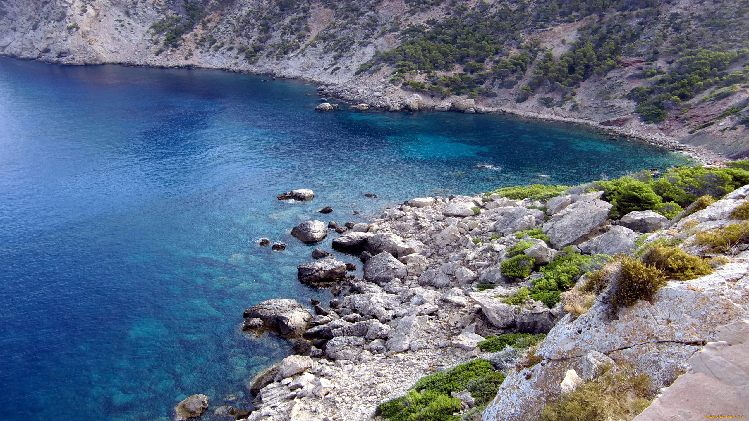 природа, побережье, камни, вода, скалы