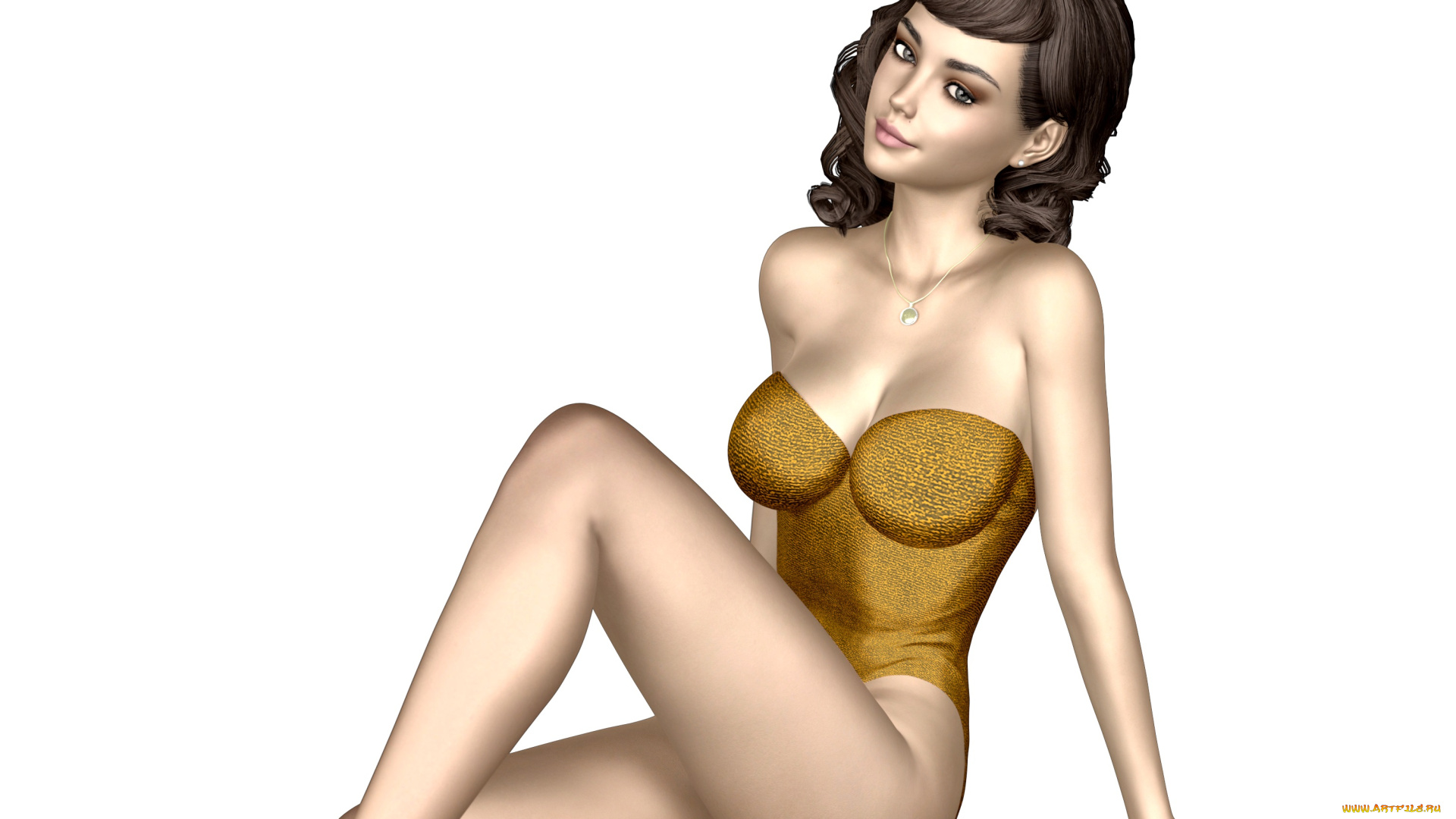 3д, графика, люди, , people, девушка, взгляд, фон