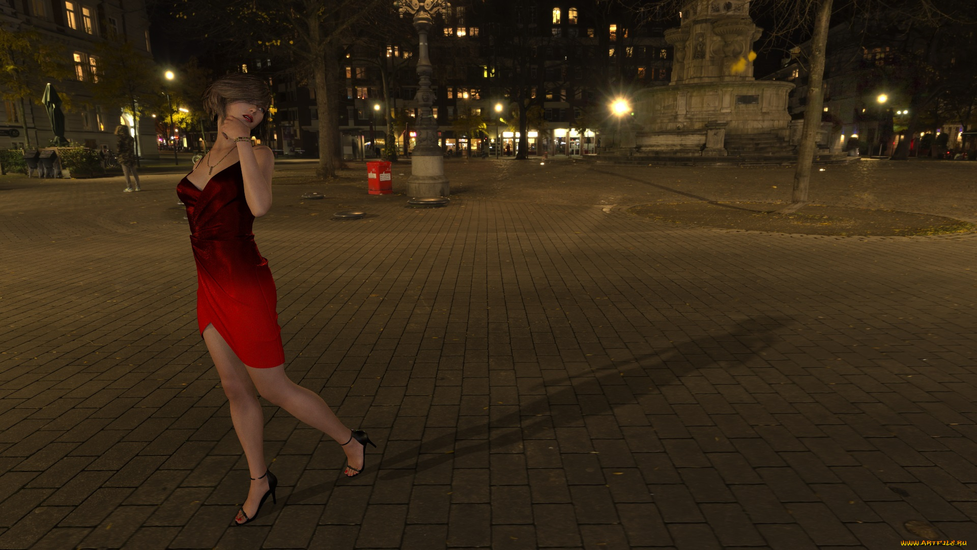 3д, графика, люди, , people, взгляд, фон, девушка