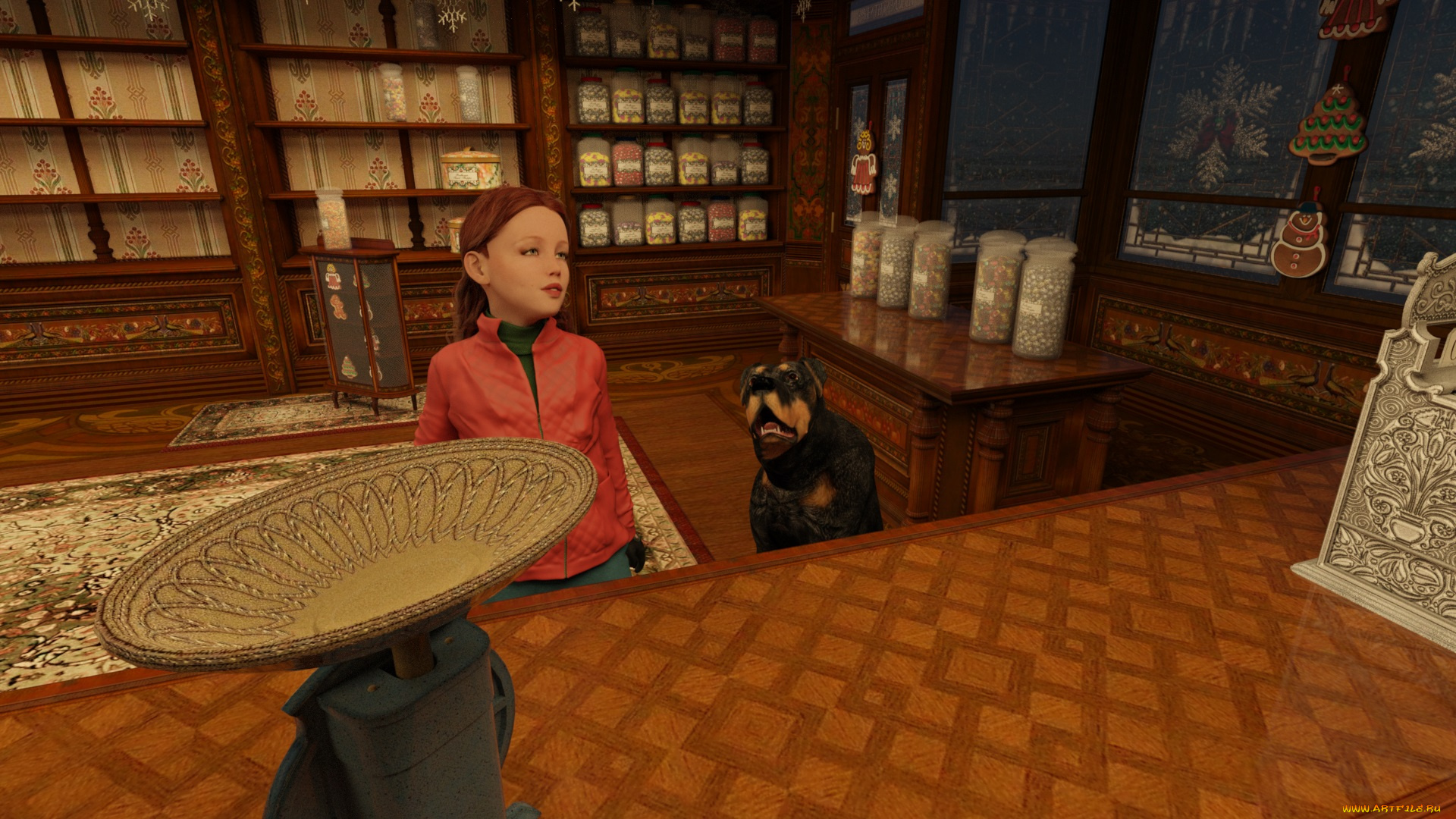 3д, графика, люди, и, животные, , people, and, animals, фон, взгляд, девушка