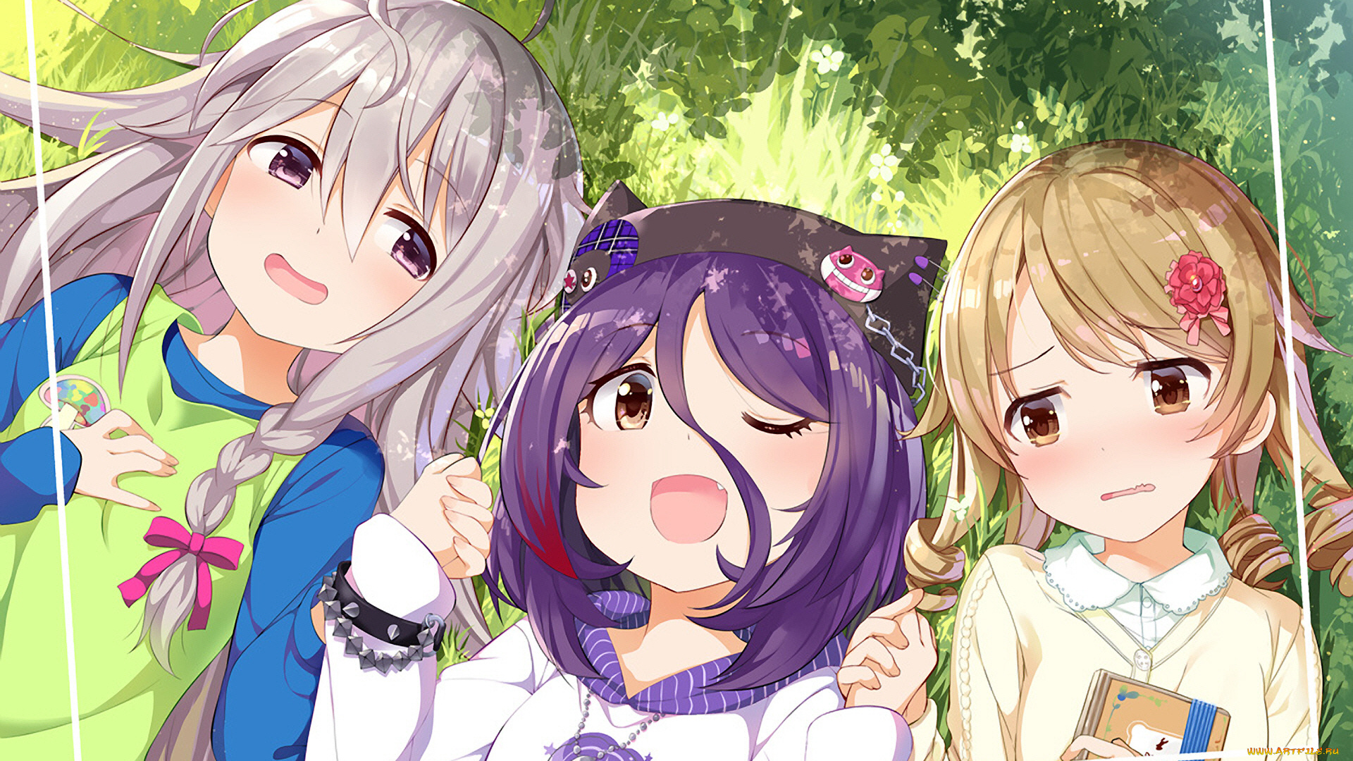 аниме, gochuumon, wa, usagi, desu, ka, девочки