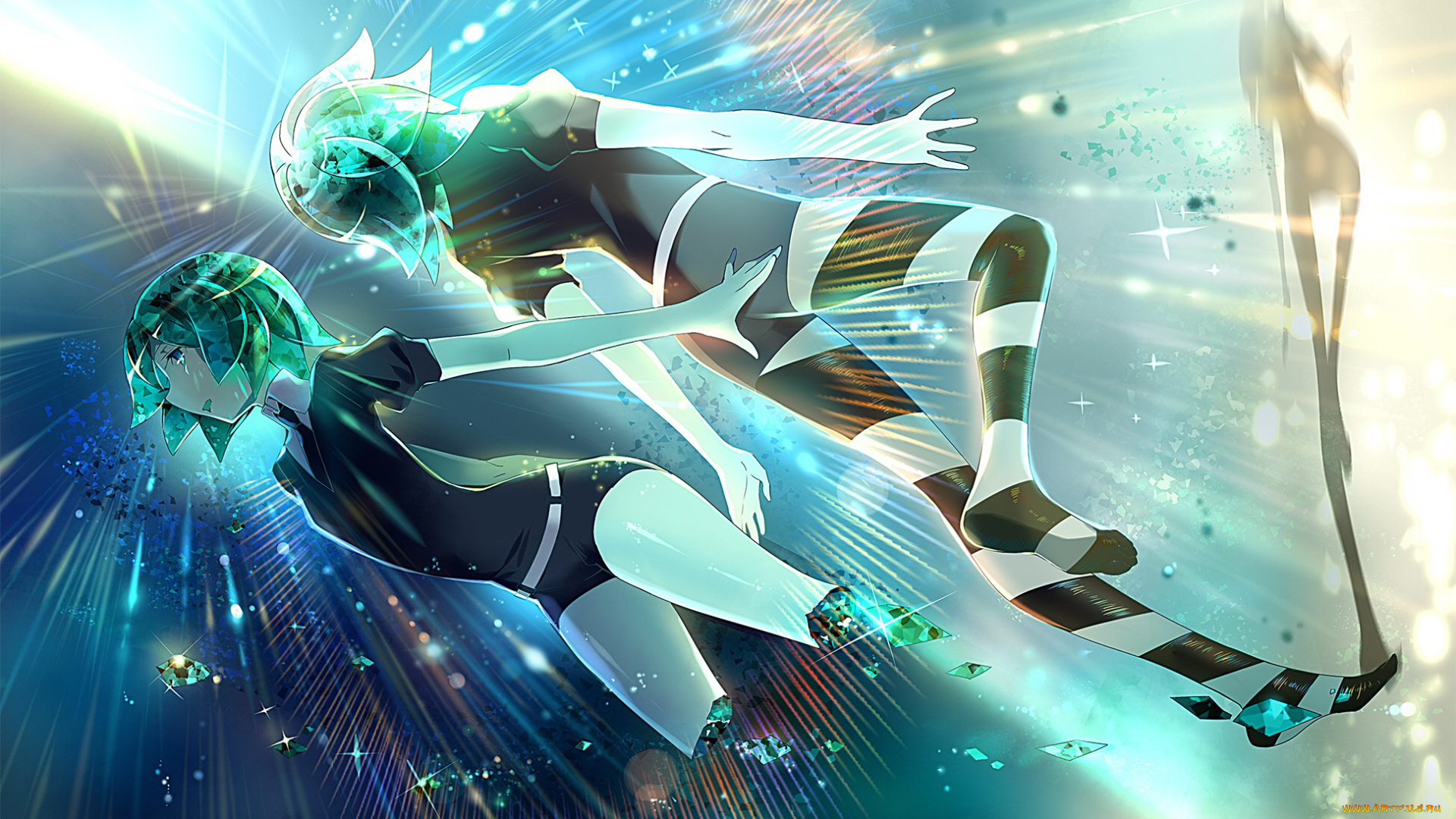 аниме, houseki, no, kuni, страна, самоцветов