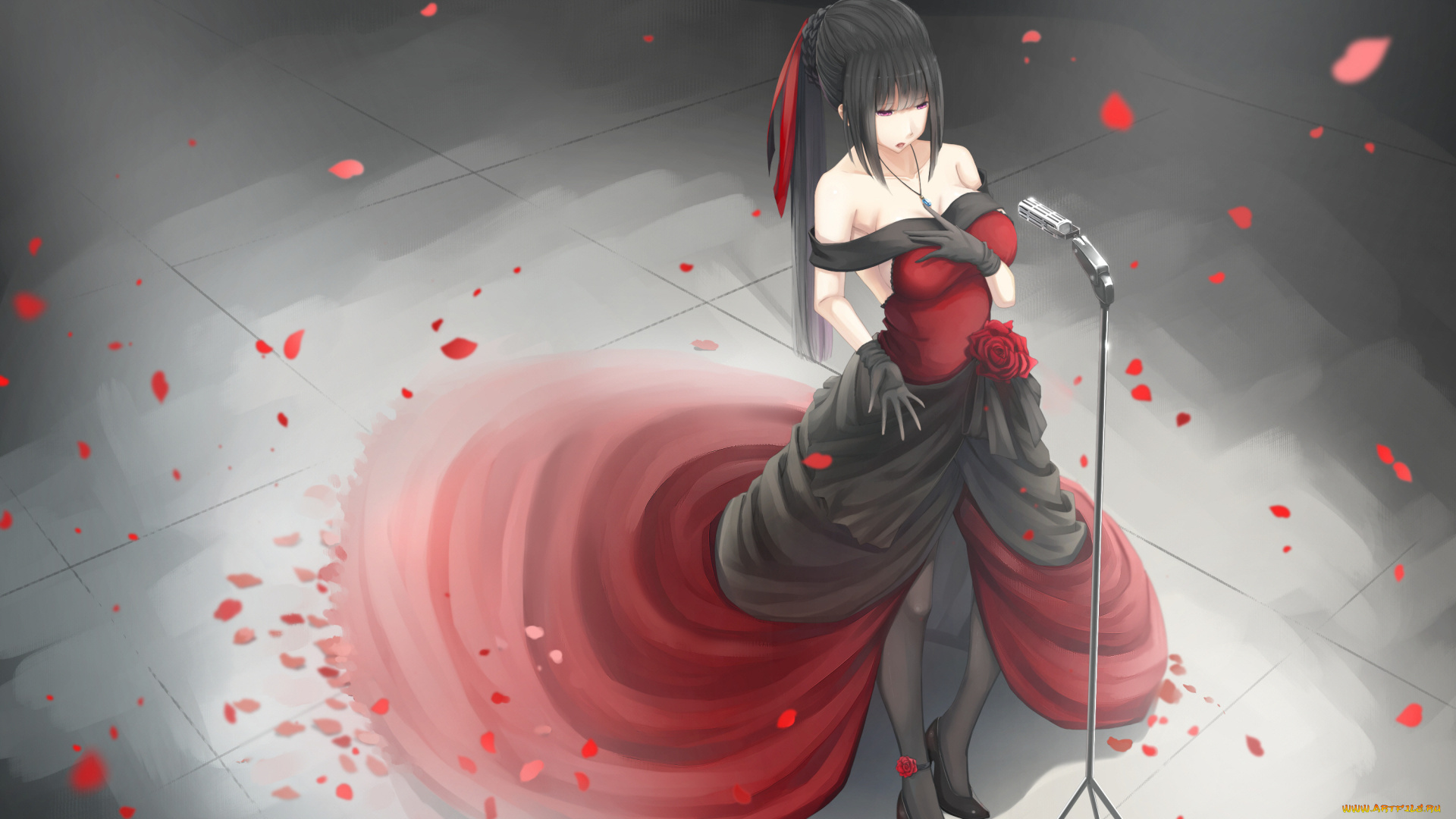 аниме, kikivi, , artbook, девушка