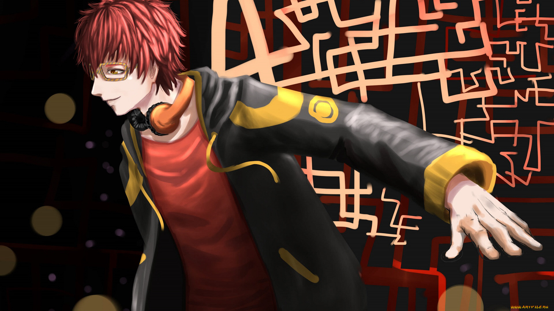 аниме, mystic, messenger, парень