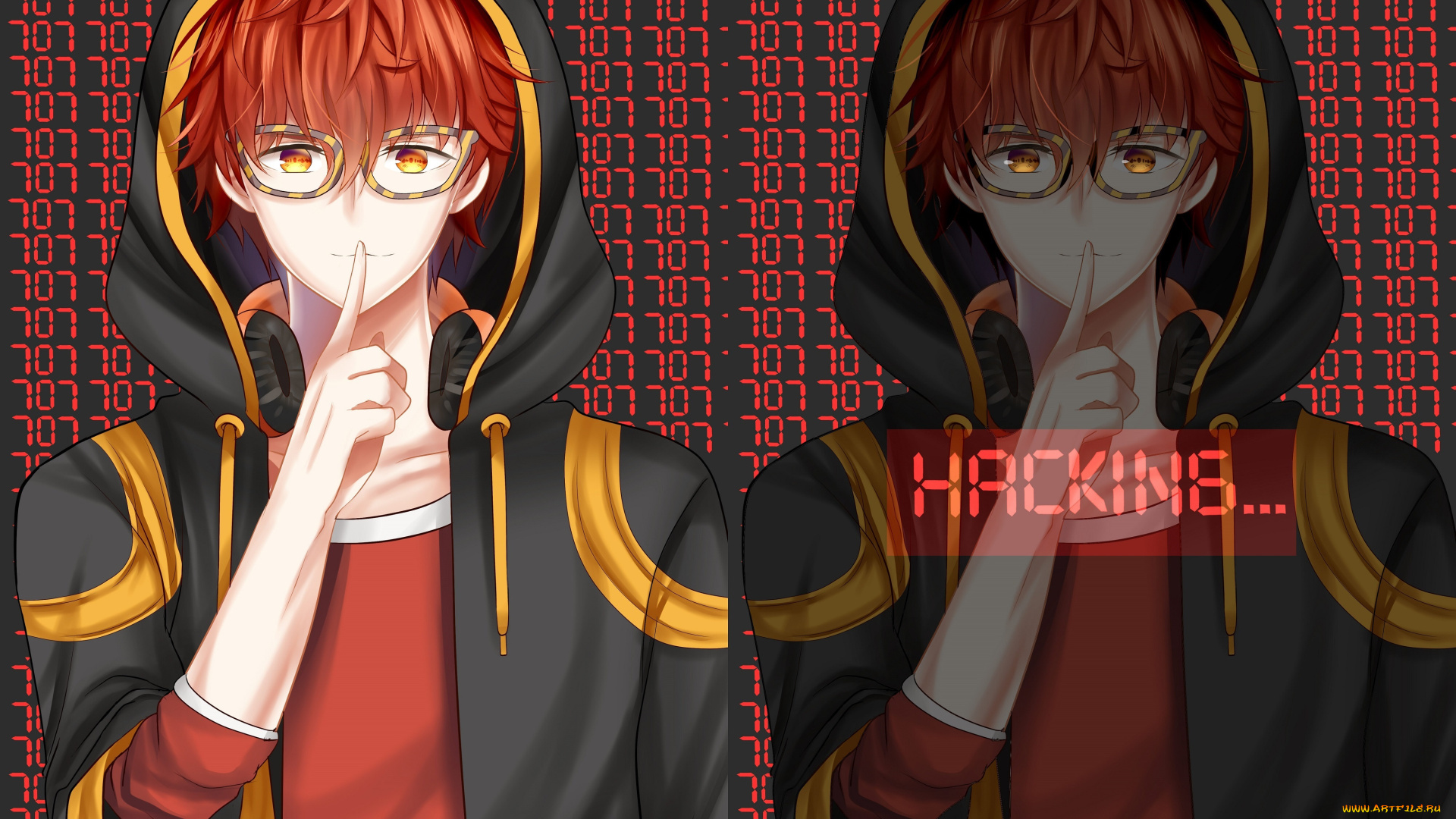 аниме, mystic, messenger, парень