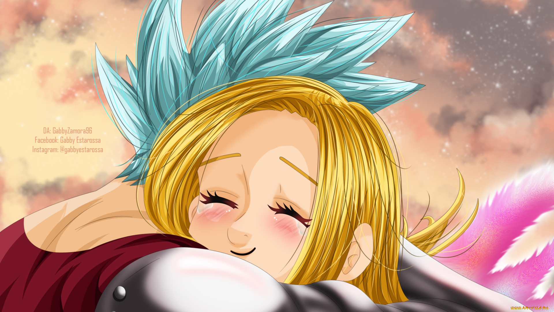 аниме, nanatsu, no, taizai, девушка, фон