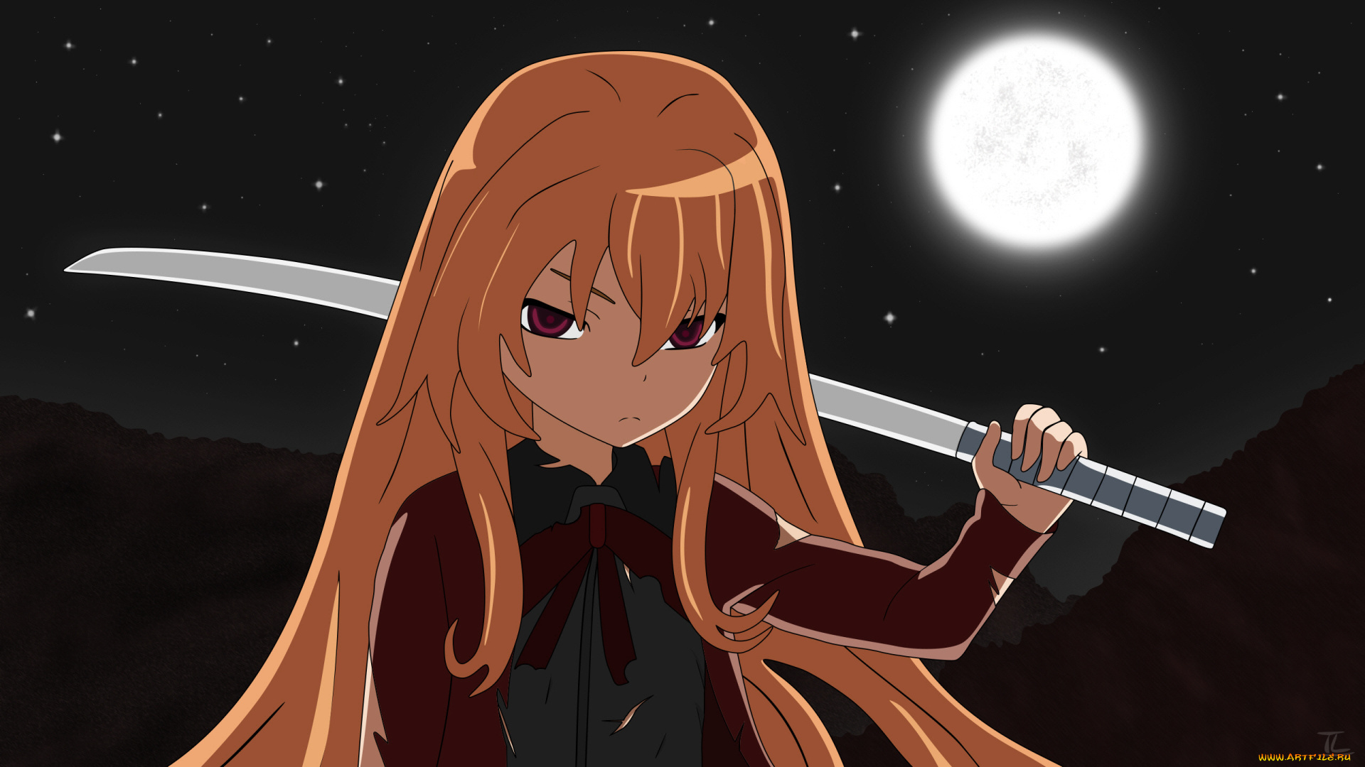 аниме, toradora, девушка