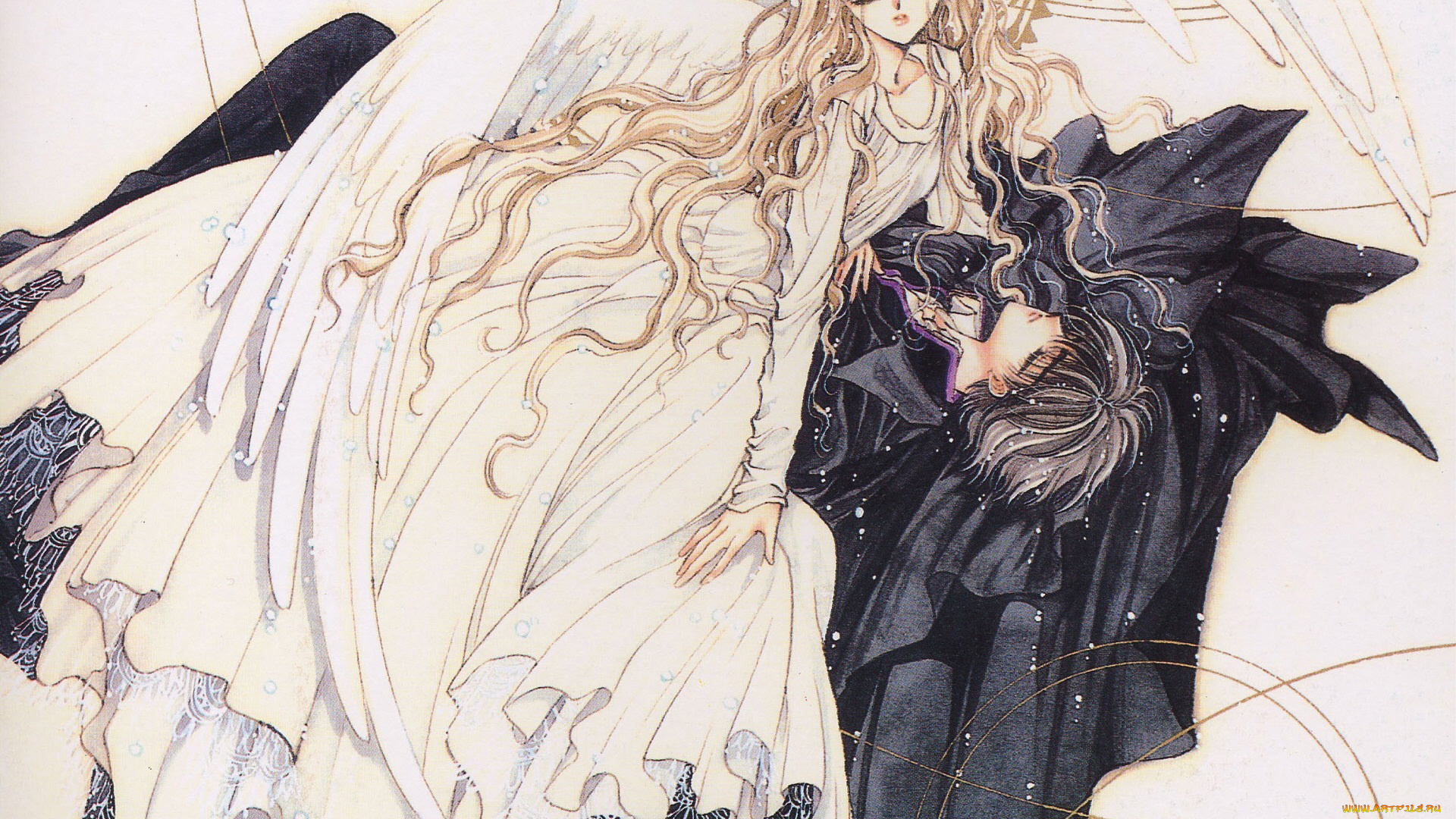 аниме, tsubasa, reservoir, chronicles, двое