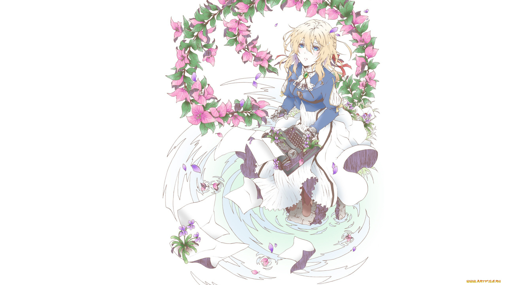 аниме, violet, evergarden, девушка