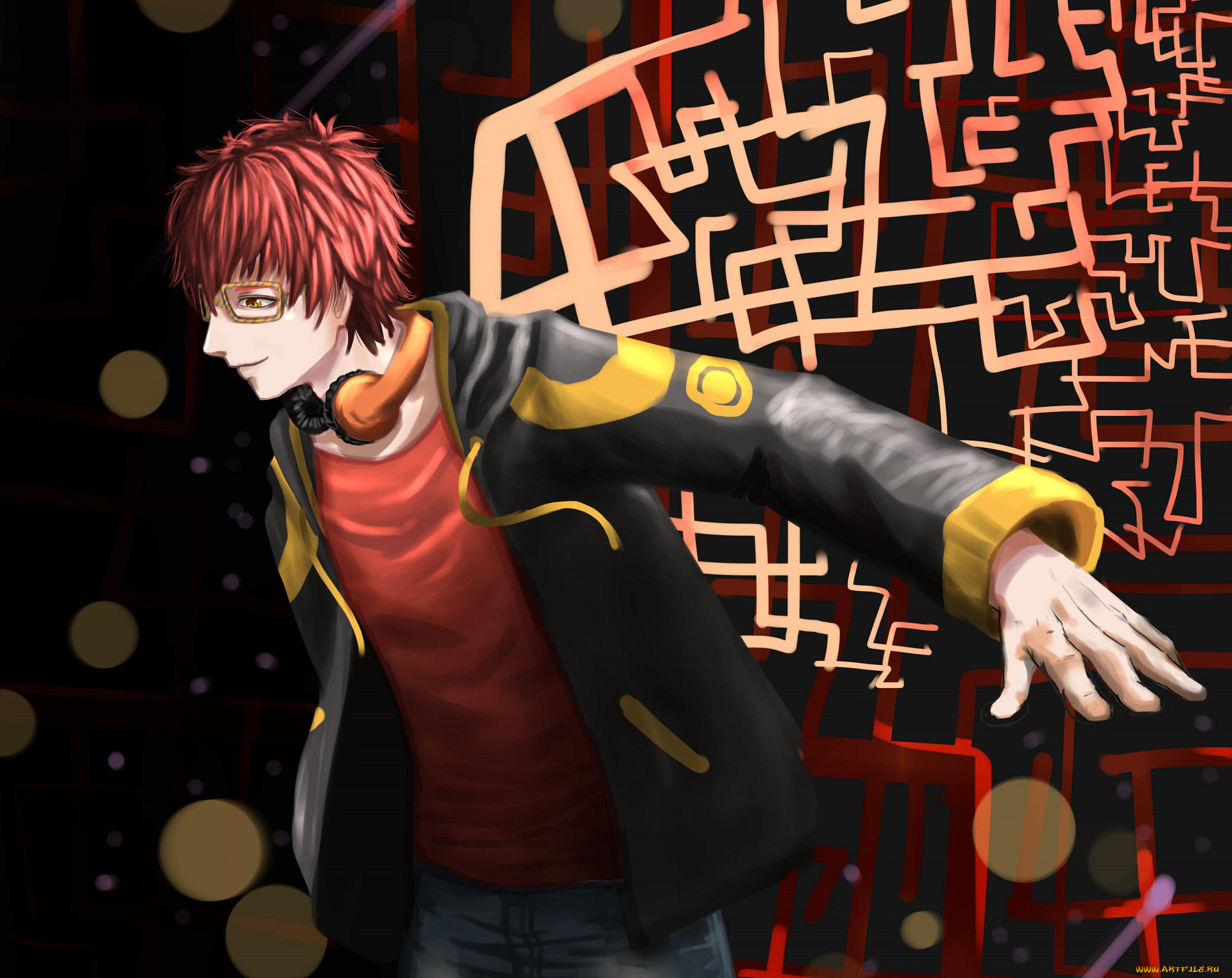 аниме, mystic, messenger, парень