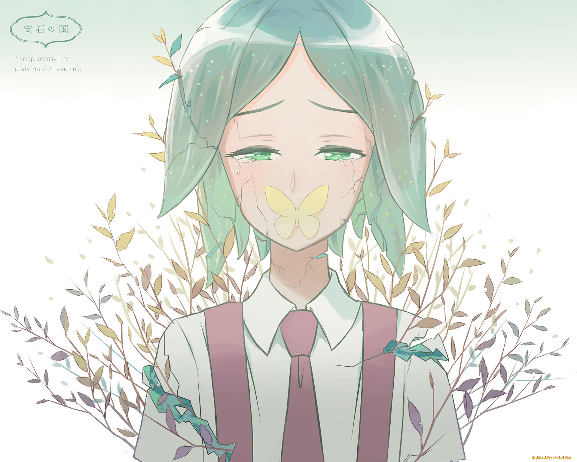 аниме, houseki, no, kuni, страна, самоцветов