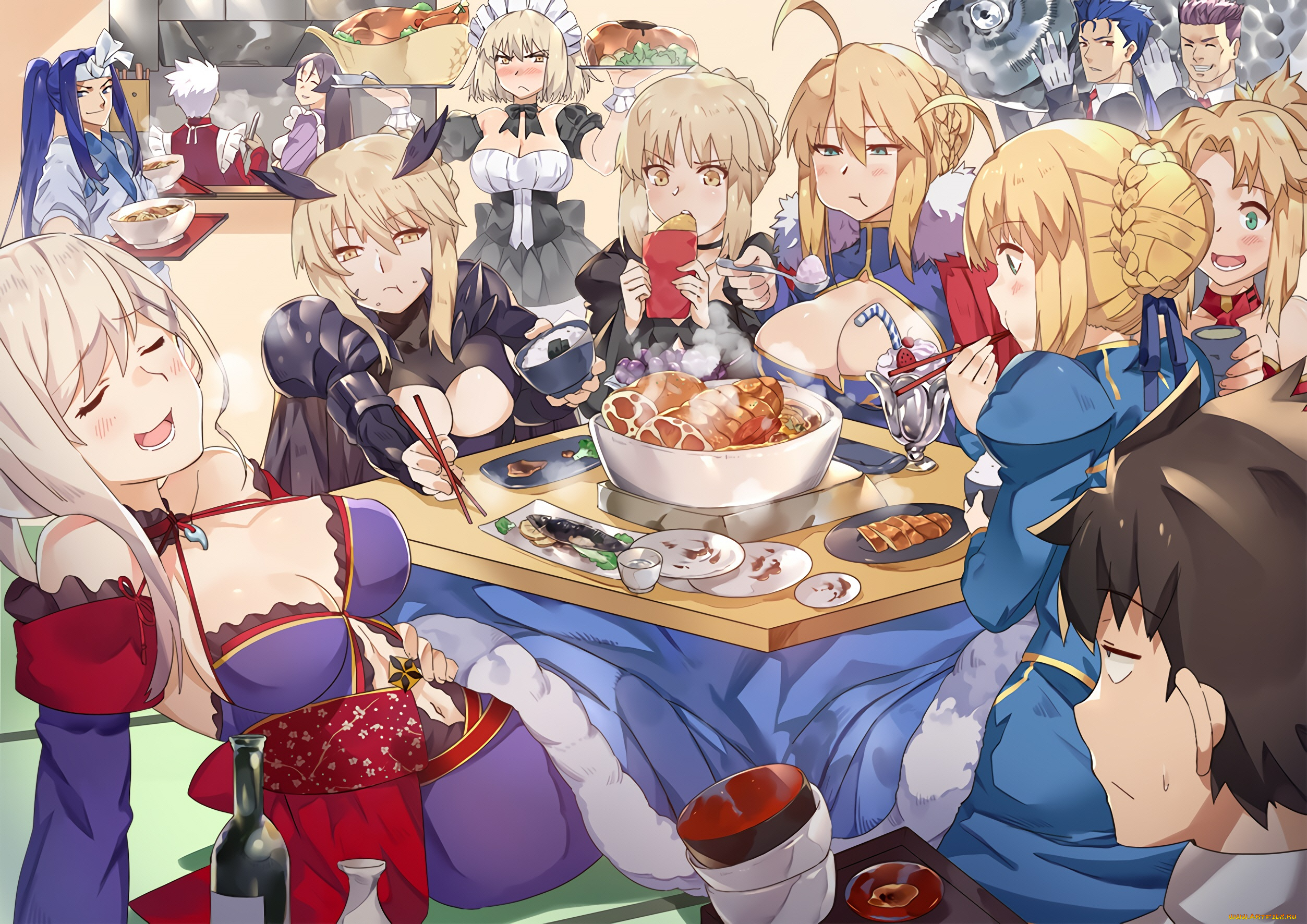 аниме, fate, stay, night, , grand, order, , apocrypha, судьба