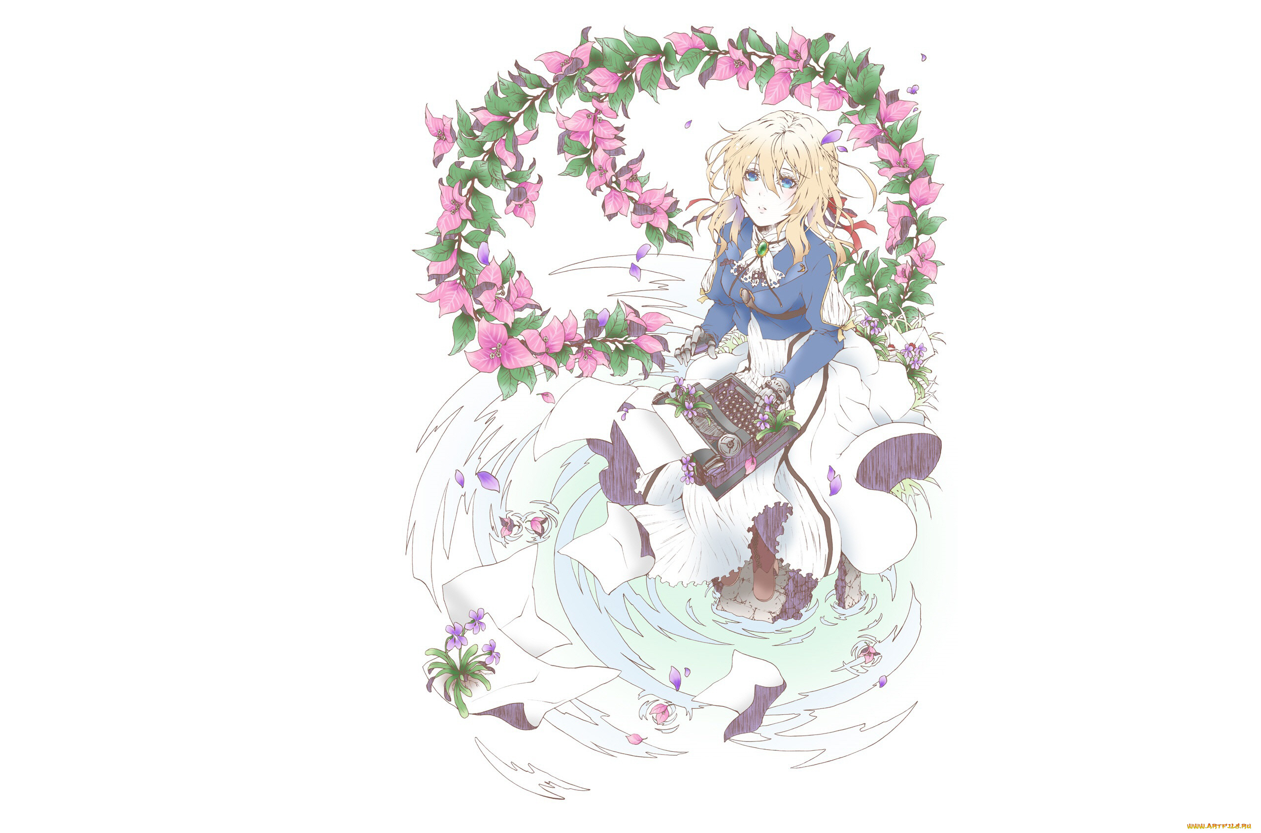 аниме, violet, evergarden, девушка