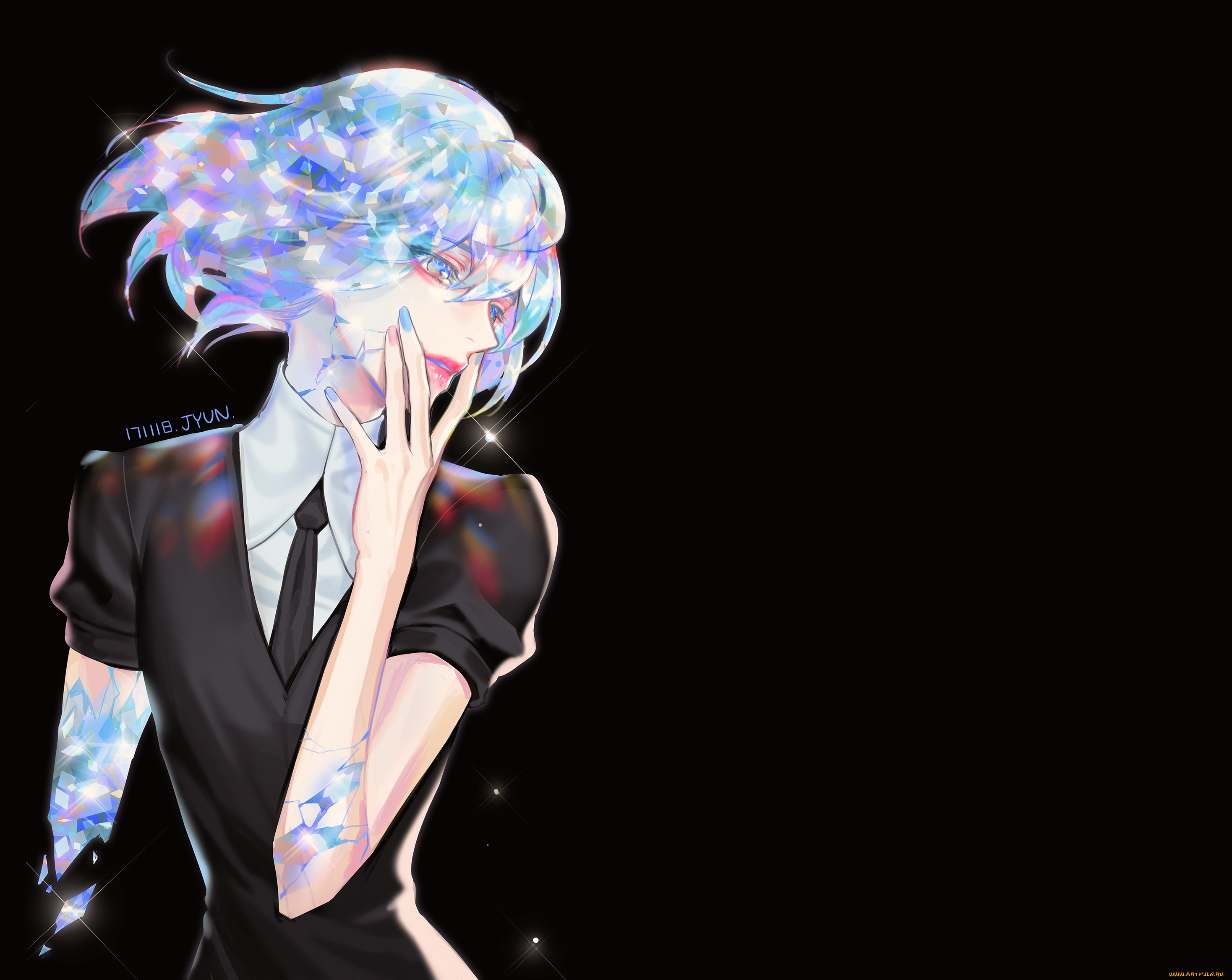 аниме, houseki, no, kuni, страна, самоцветов