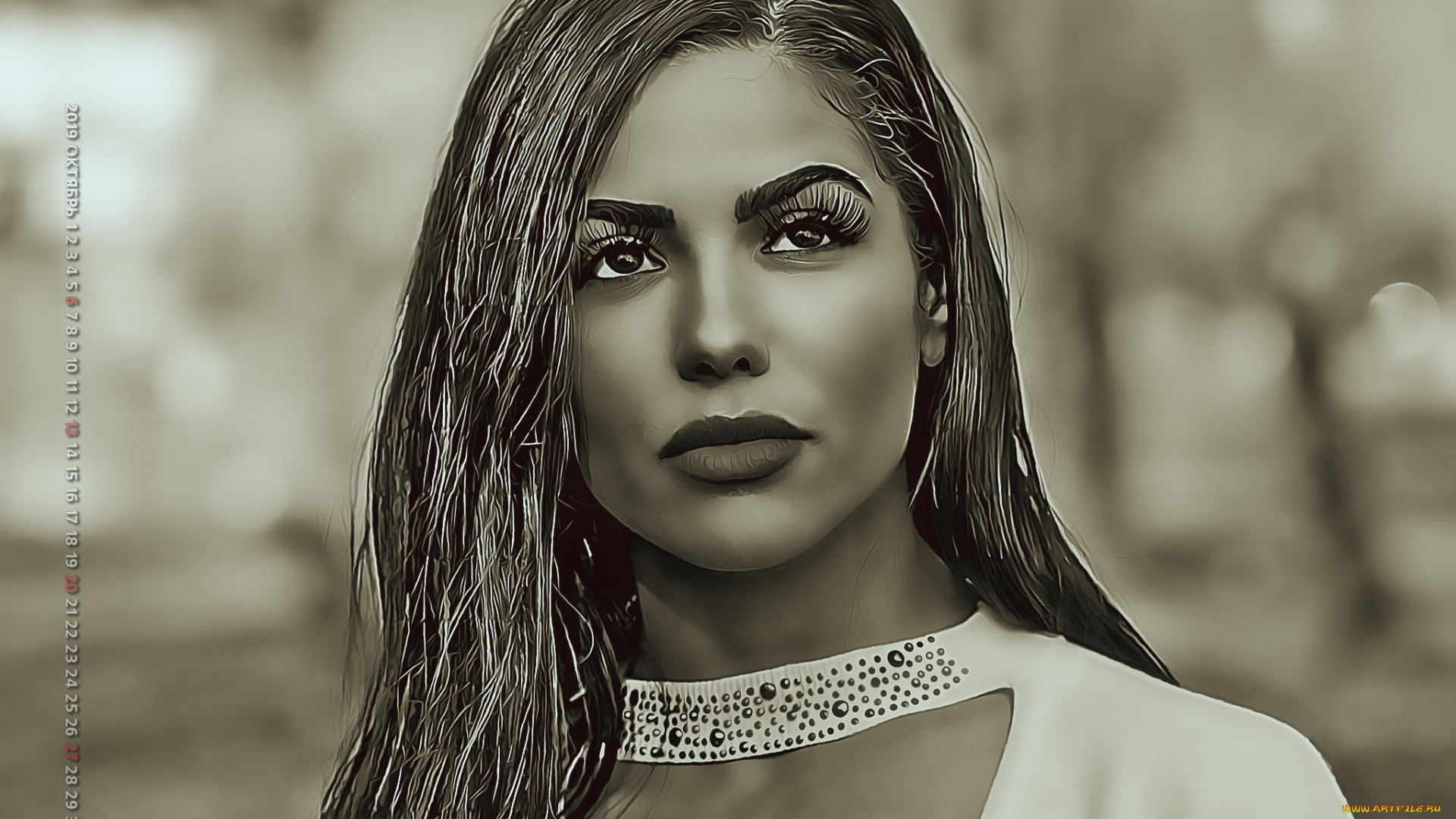 календари, компьютерный, дизайн, 2019, calendar, девушка, лицо, женщина