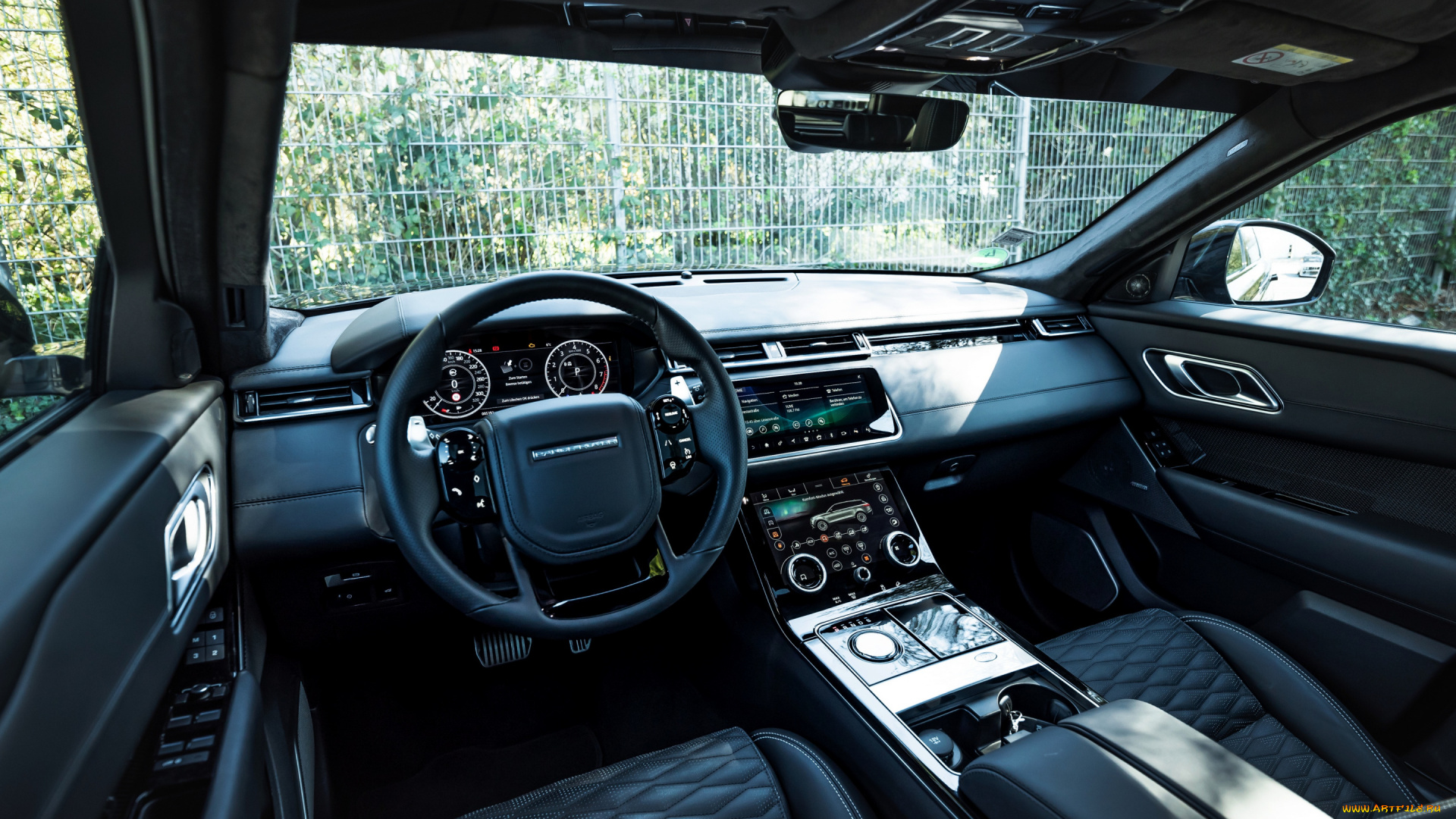 автомобили, интерьеры, интерьер, land, rover, range, velar, 2020, вид, внутри, британские, внедорожник, manhart, sv, 600, тюнинг