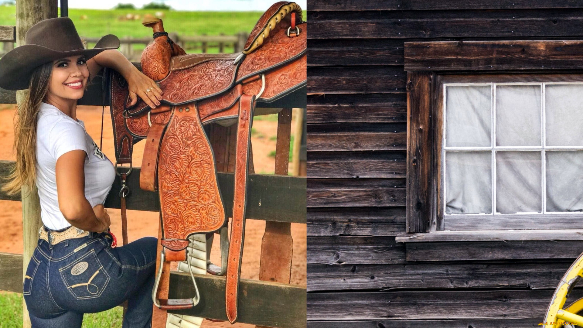 девушки, -, брюнетки, , шатенки, джинсы, шляпа, седло