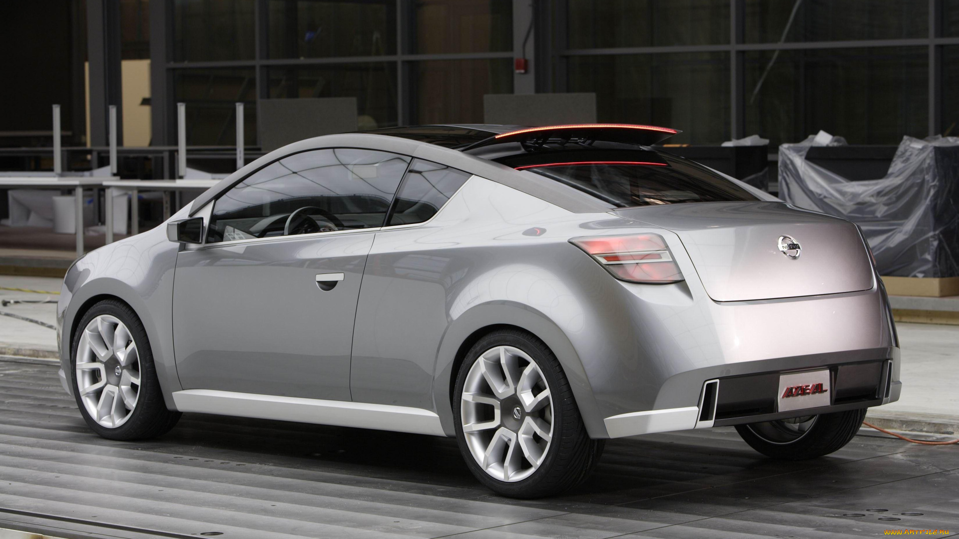 nissan, azeal, concept, автомобили, nissan, datsun, ниссан, серебристый, здание