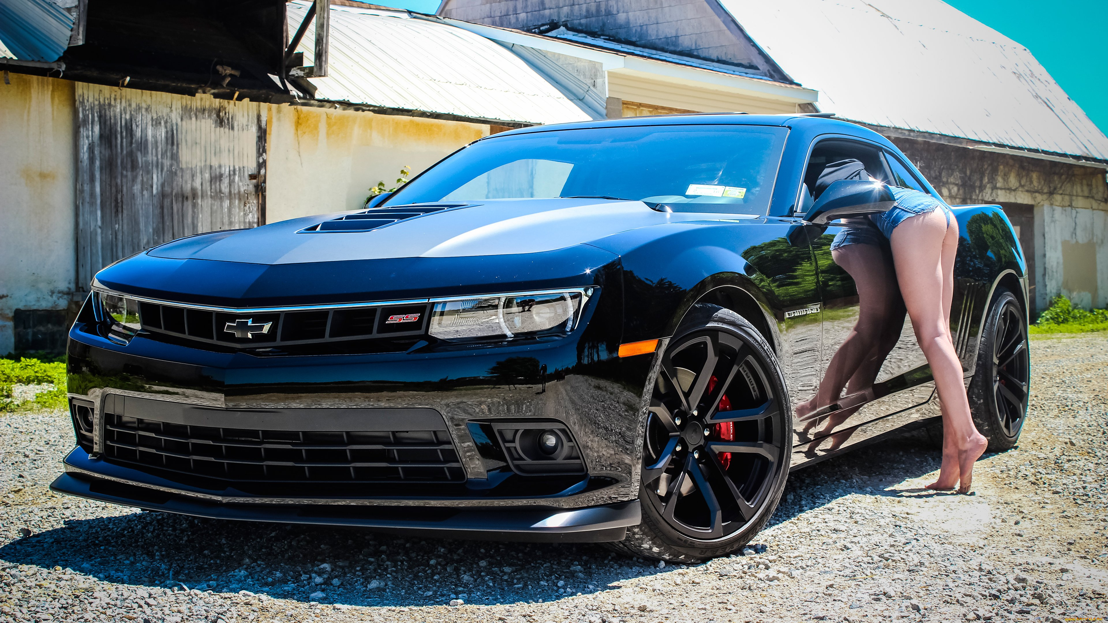 автомобили, -авто, с, девушками, chevrolet, camaro, ss