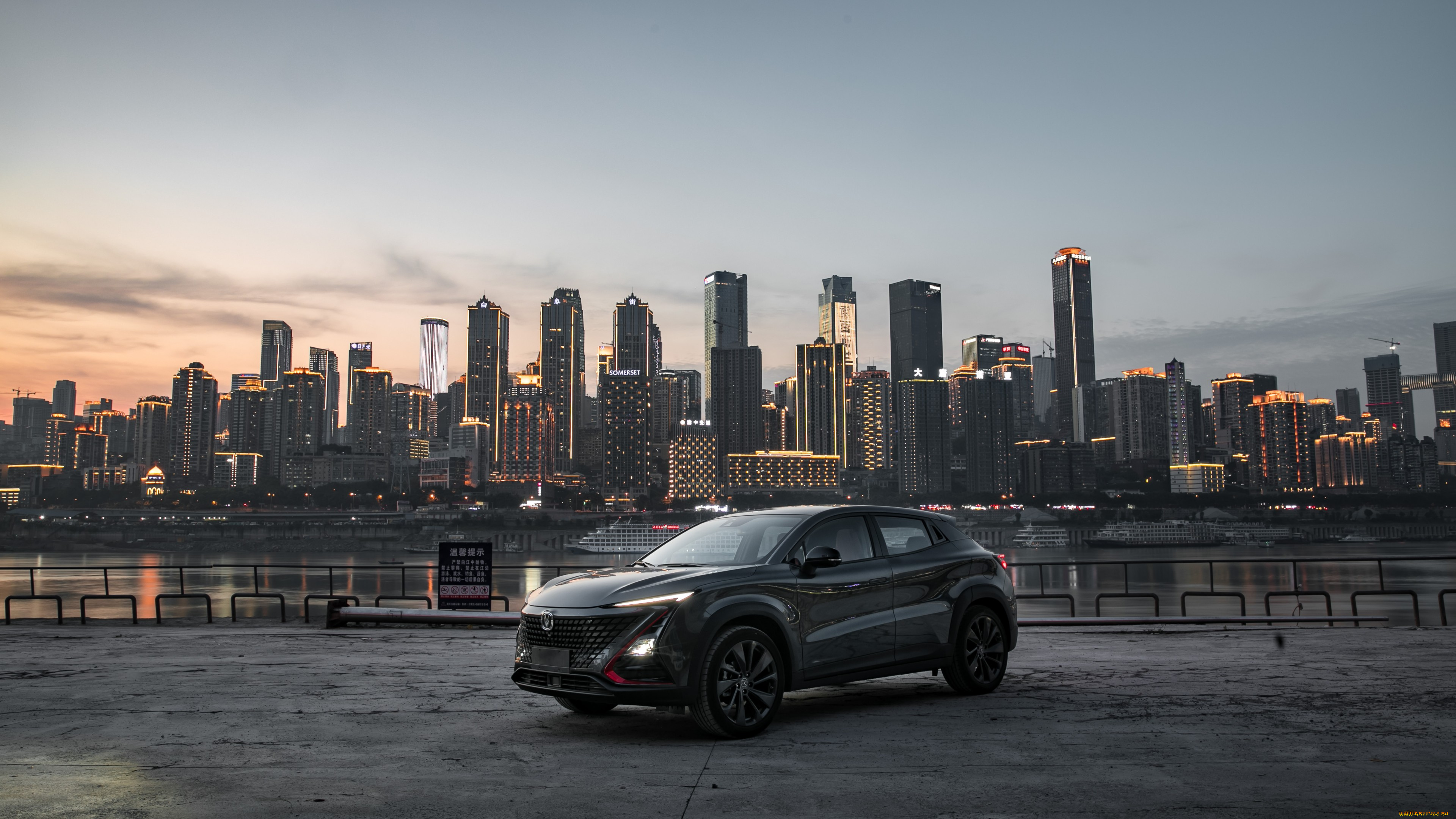 автомобили, changan, кроссовер, сhangan, uni-t, 2020, автомобиль, город