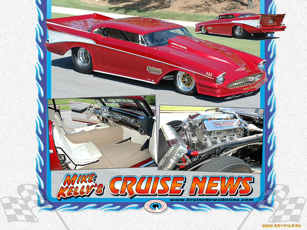 chevy, 1957, автомобили, hotrod, dragster