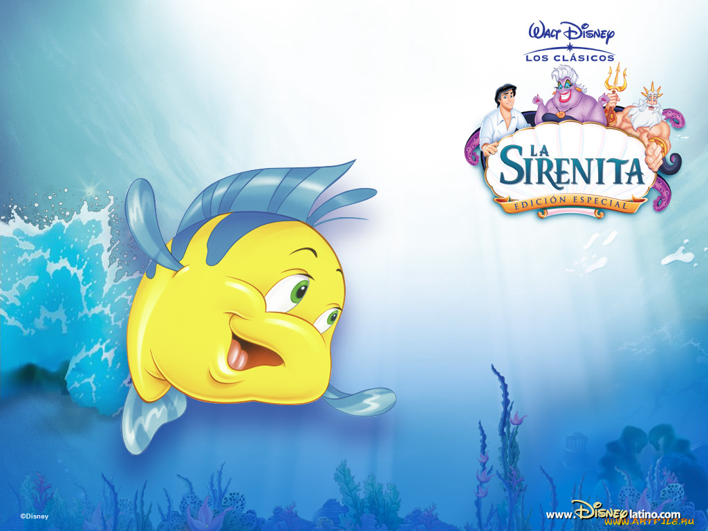 мультфильмы, the, little, mermaid