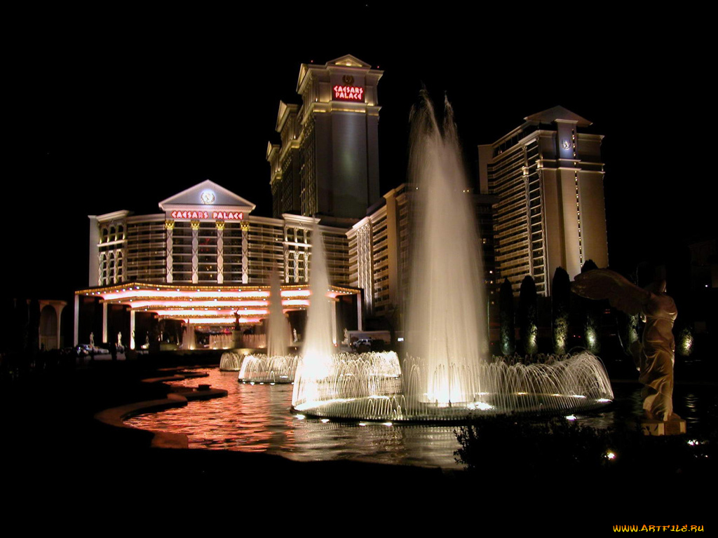 города, фонтаны