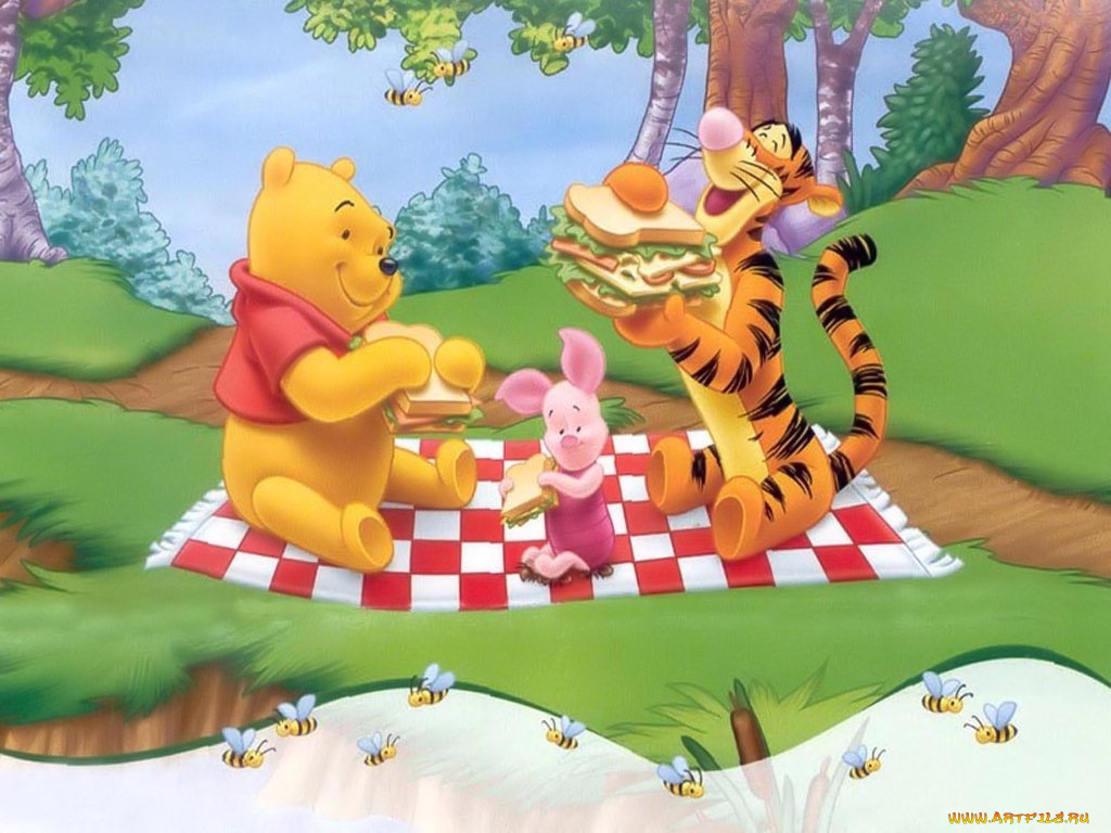 мультфильмы, winnie, the, pooh